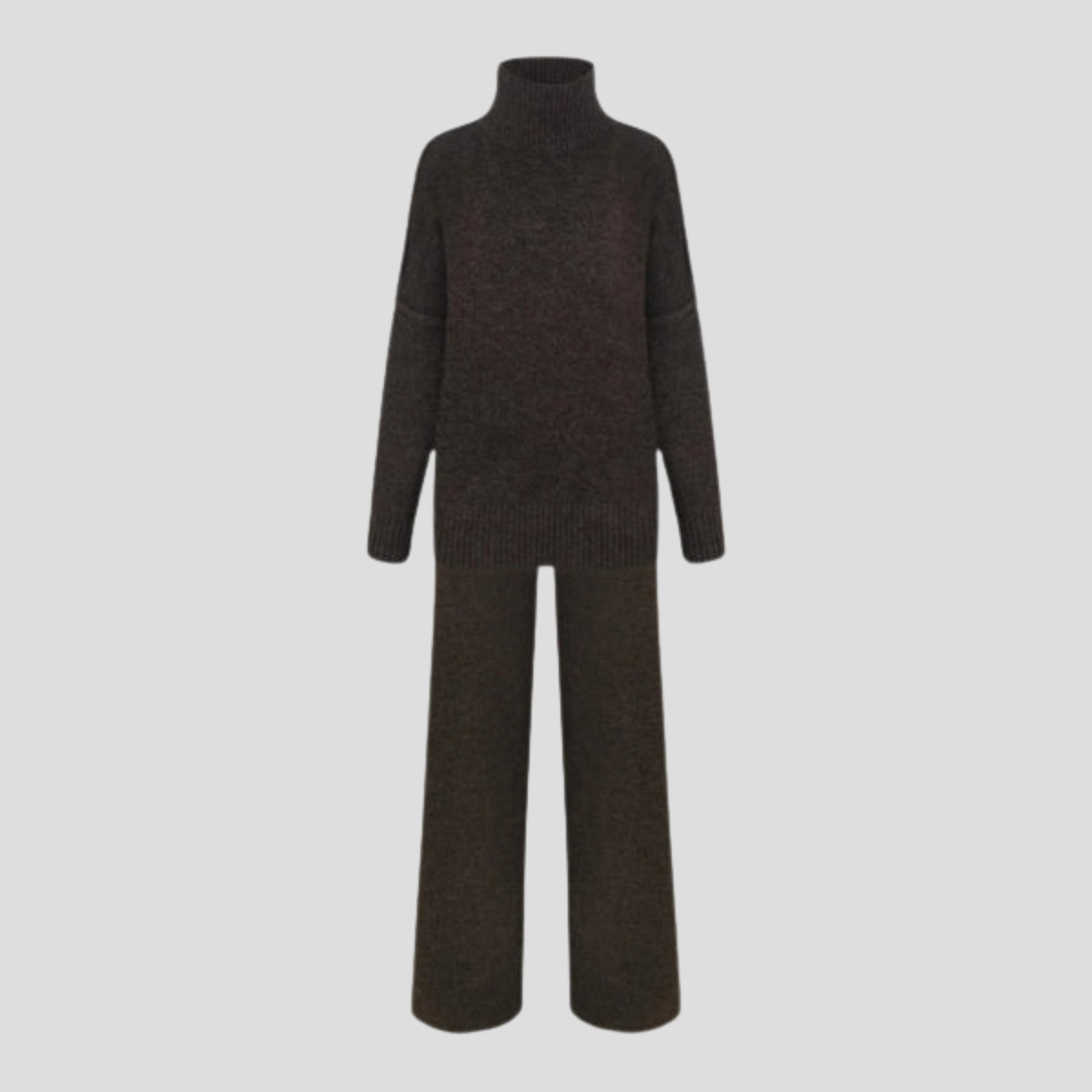 Women Knitwear Set | Coordinated Upper Form & Relaxed Lower Alignment for Daily Wear