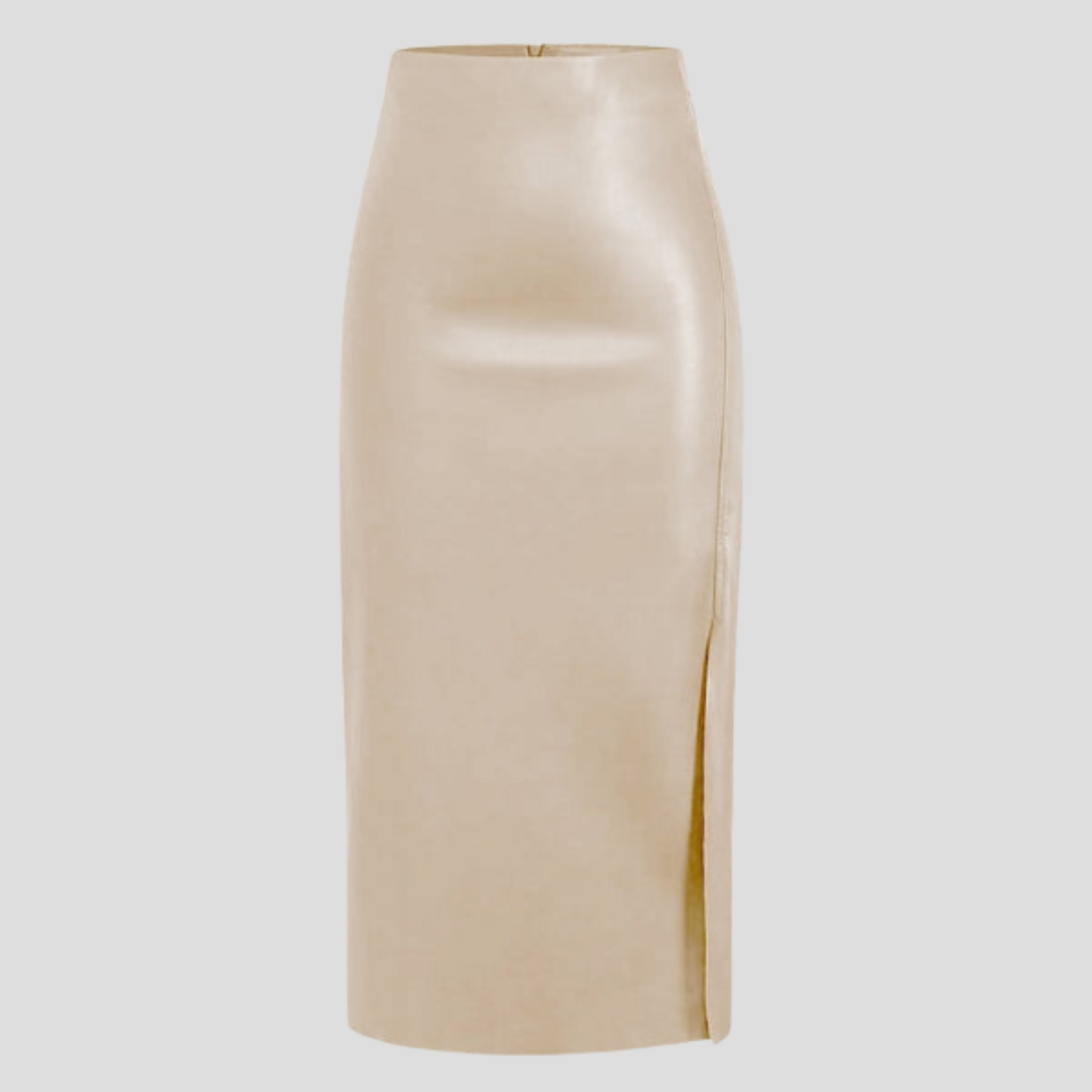 Women Midi Skirt | High-Waist Structure & Side-Slit Silhouette for Evening Wear