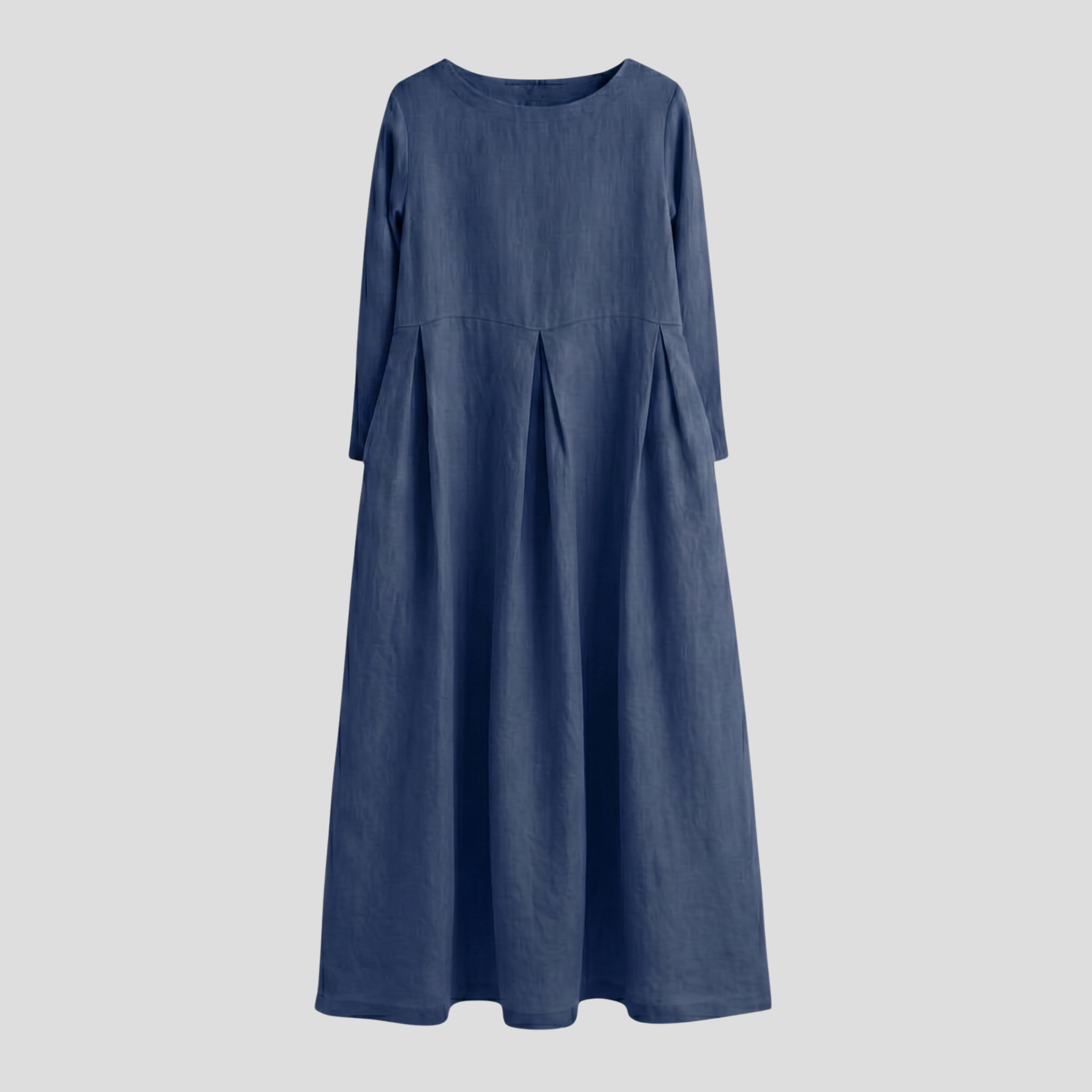 Women Midi Dress | Scoop Neckline Form & Pleated Waist Alignment for Occasion Wear