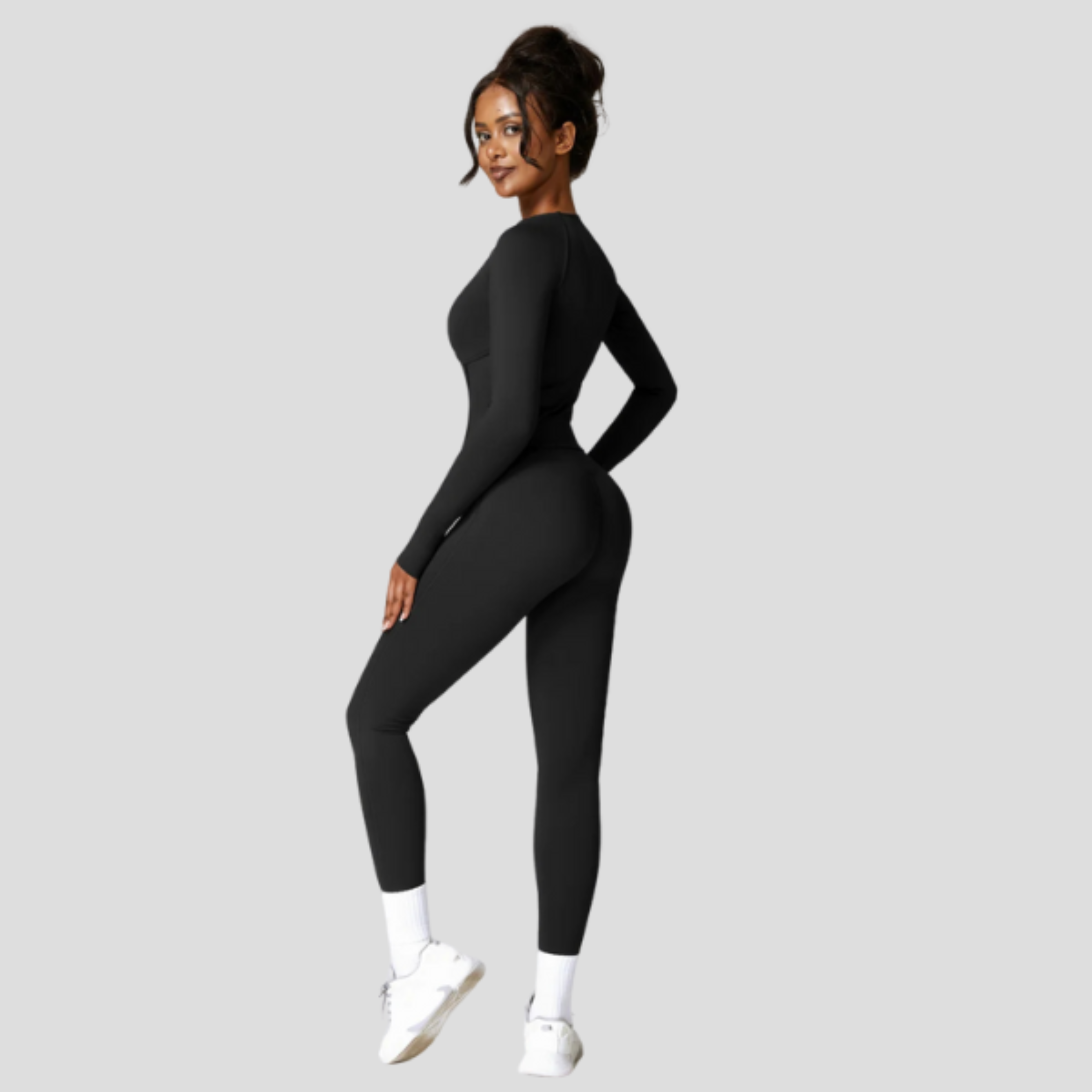 Women Jumpsuit | High Neck Zip Design & Streamlined Silhouette for Daily Wear