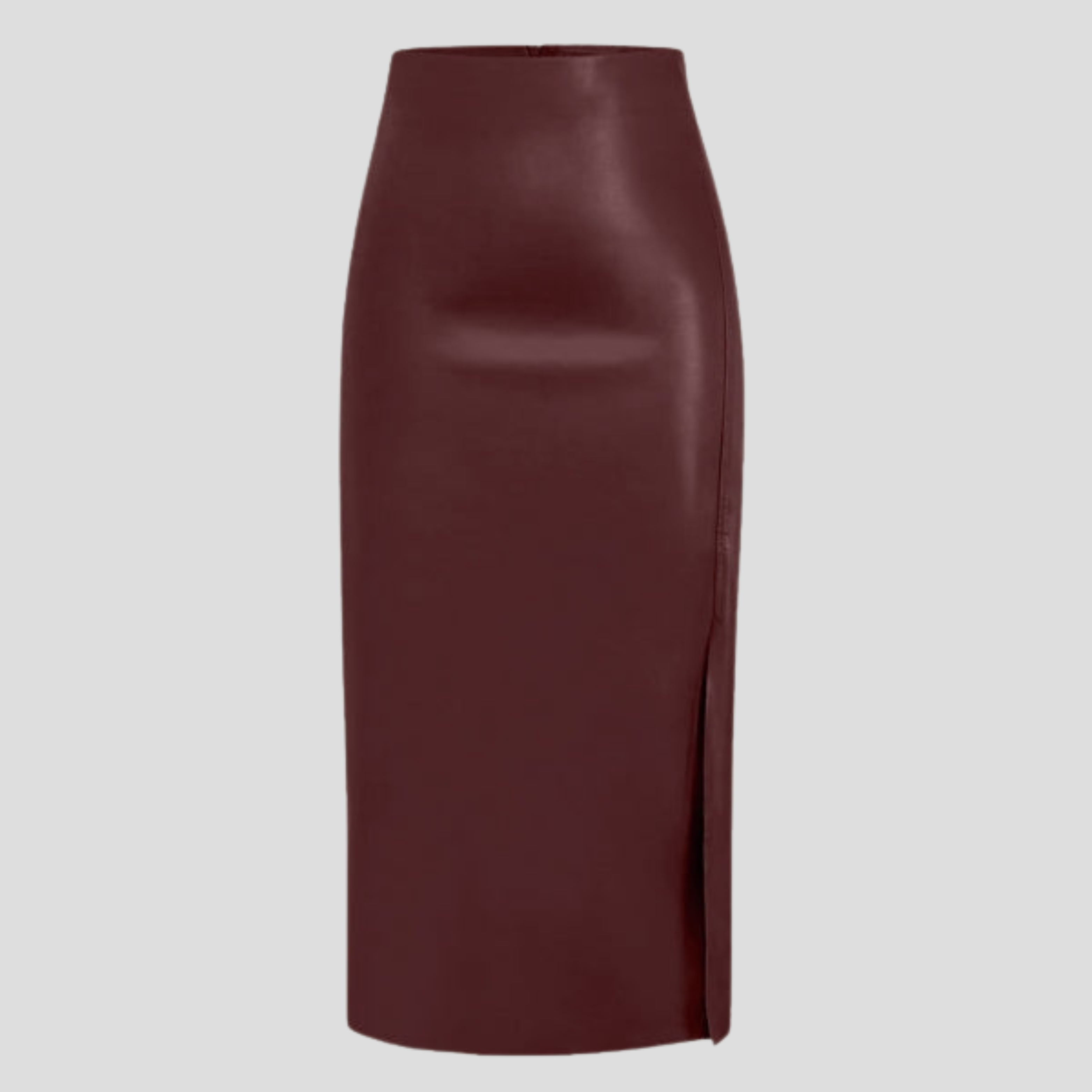Women Midi Skirt | High-Waist Structure & Side-Slit Silhouette for Evening Wear