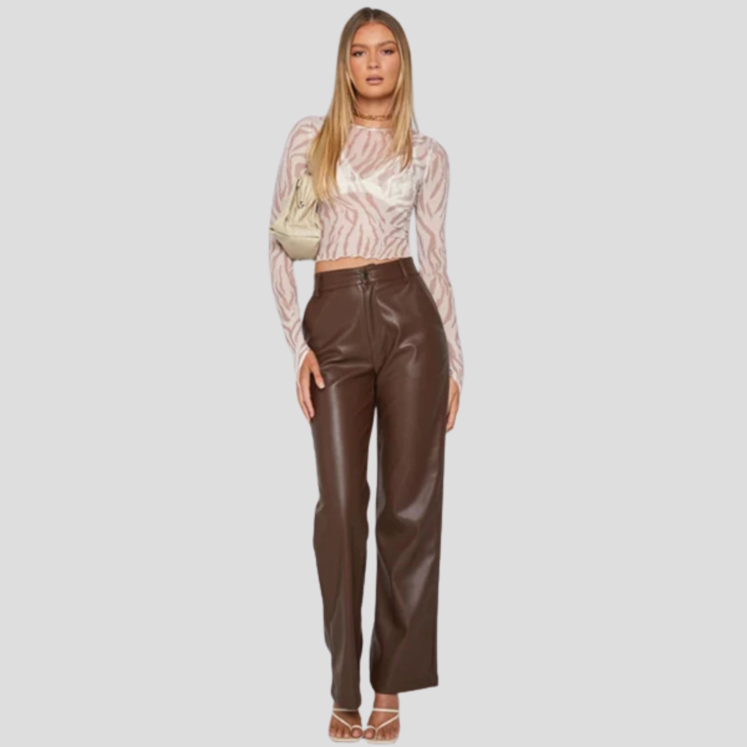 Women Straight-Leg Pants | Defined Waist Design & Smooth Silhouette for Formal Wear