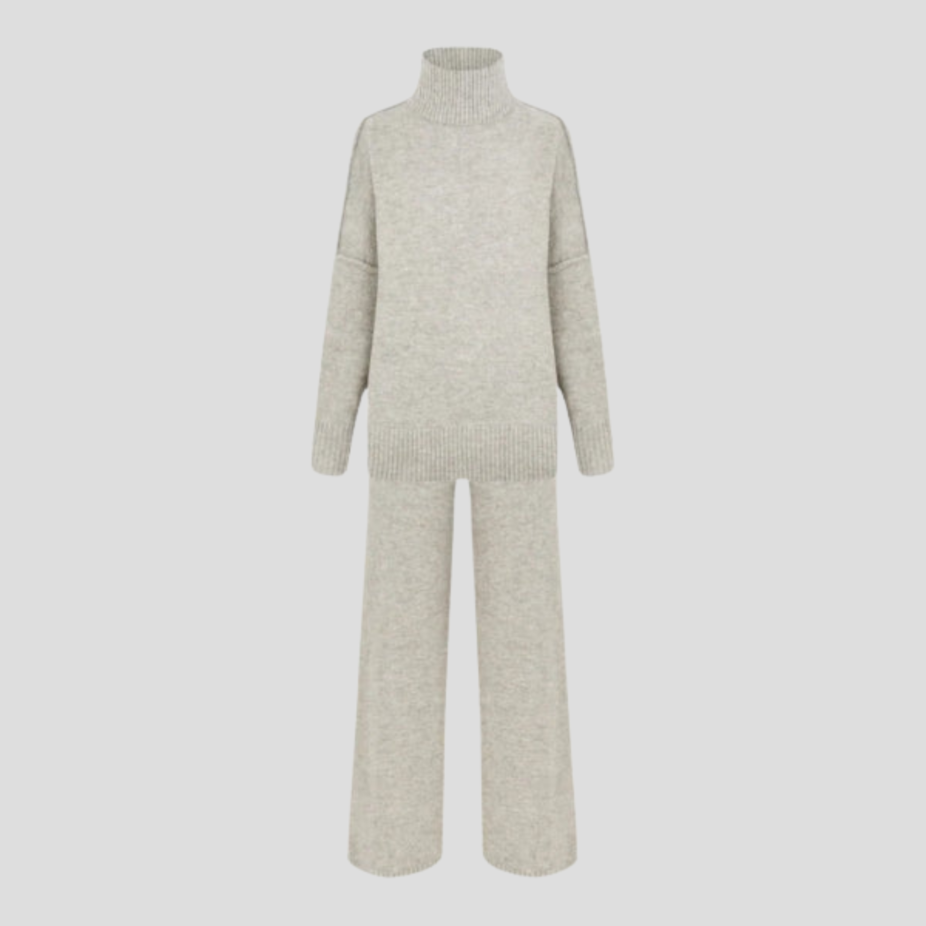 Women Knitwear Set | Coordinated Upper Form & Relaxed Lower Alignment for Daily Wear