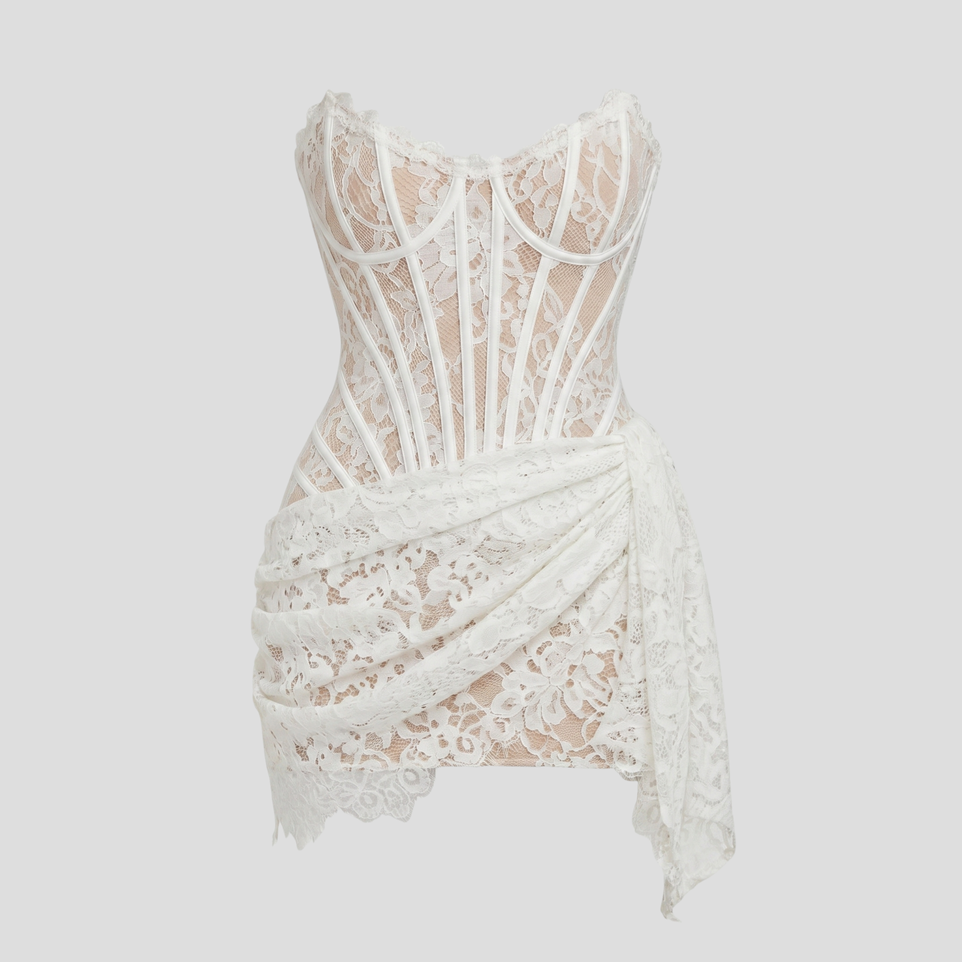 Women Mini Dress | Corset Form & Lace-Up Back Alignment for Occasion Wear