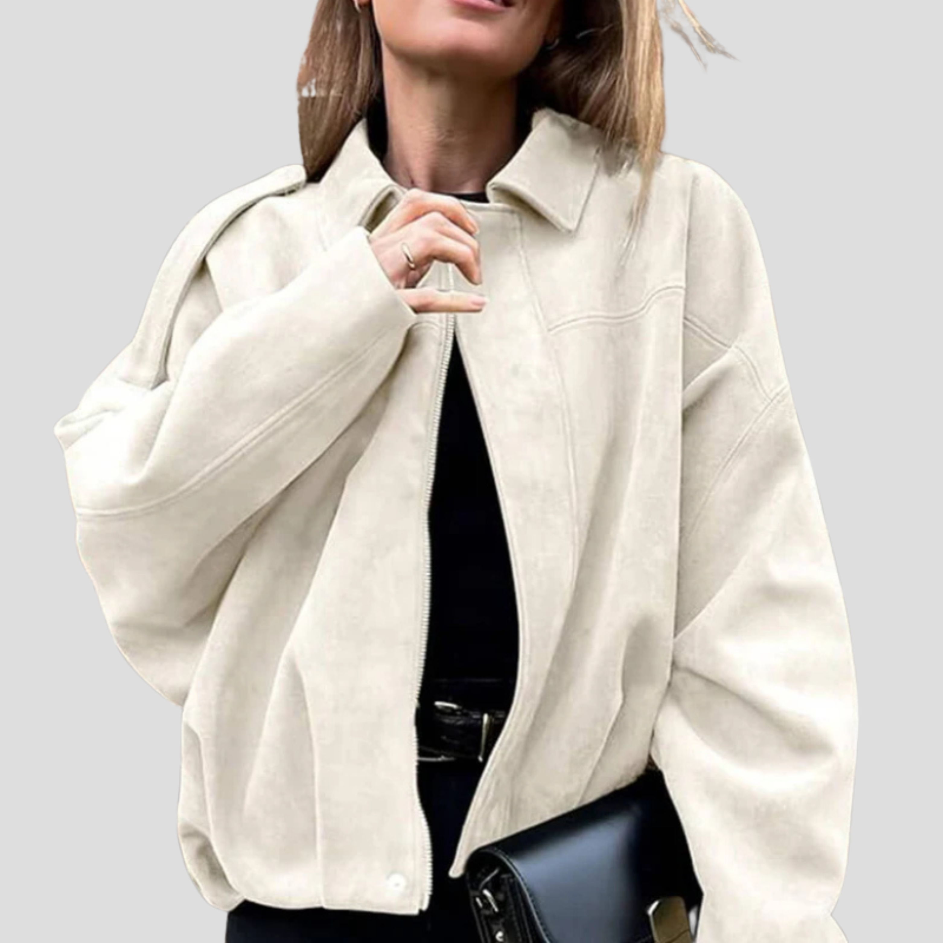 Women Bomber Jacket | Relaxed Silhouette & Minimal Detail Structure for Daily Wear