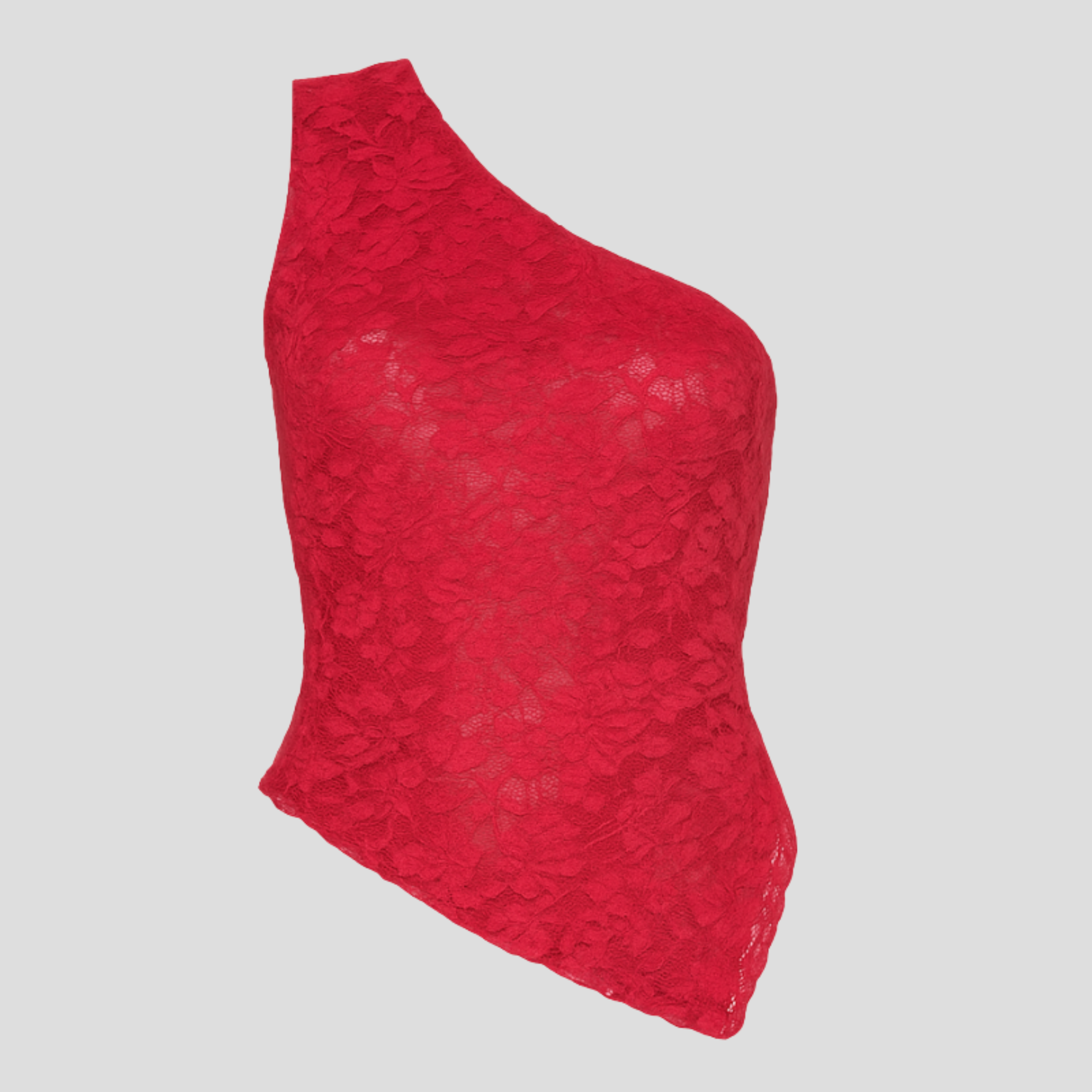 Women Lace Top | One-Shoulder Upper Form & Floral Pattern Definition for Occasion Wear