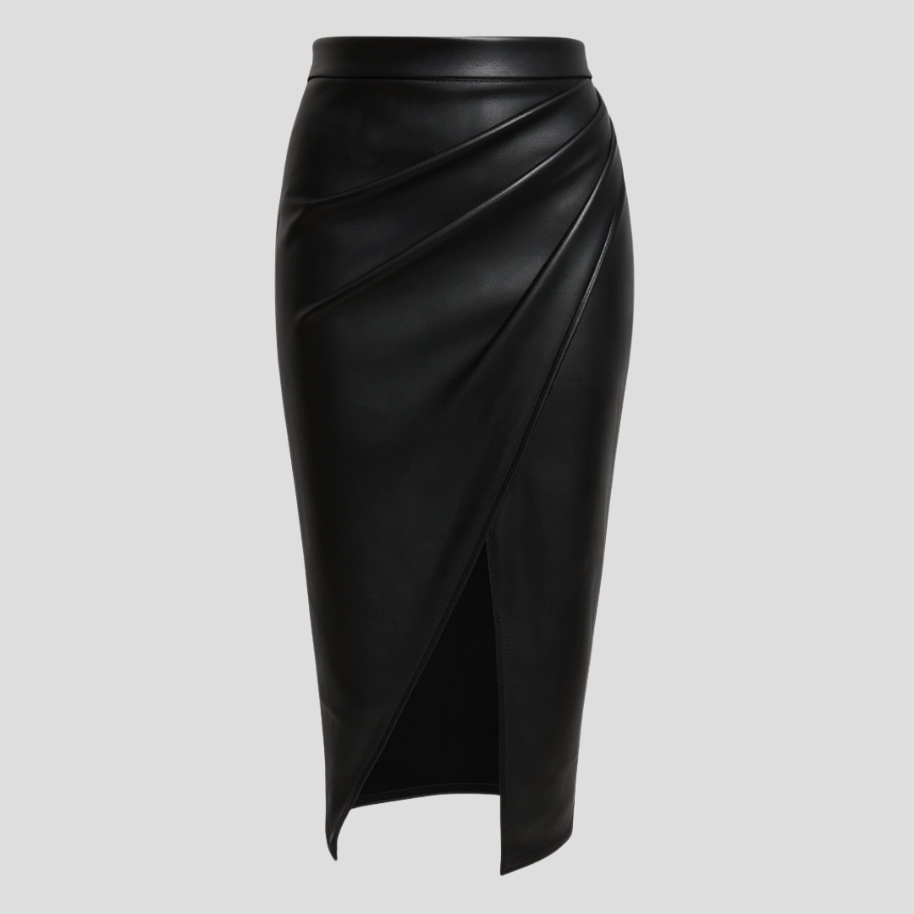 Women Midi Skirt | Wrap Silhouette & Defined High-Slit Outline for Formal and Urban Wear