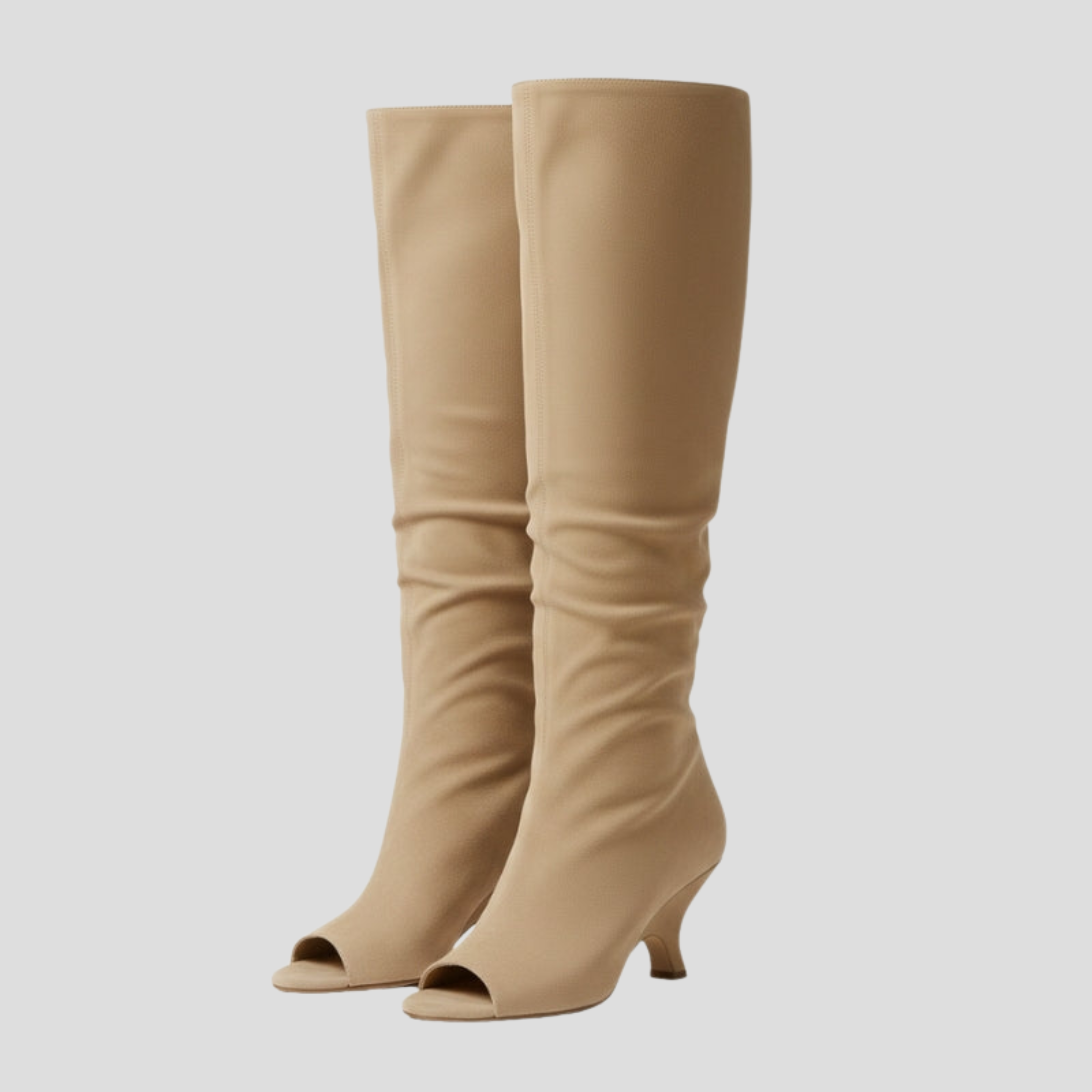 Women Boots | Open Toe Structure & Knee-High Vertical Form for Daily Use