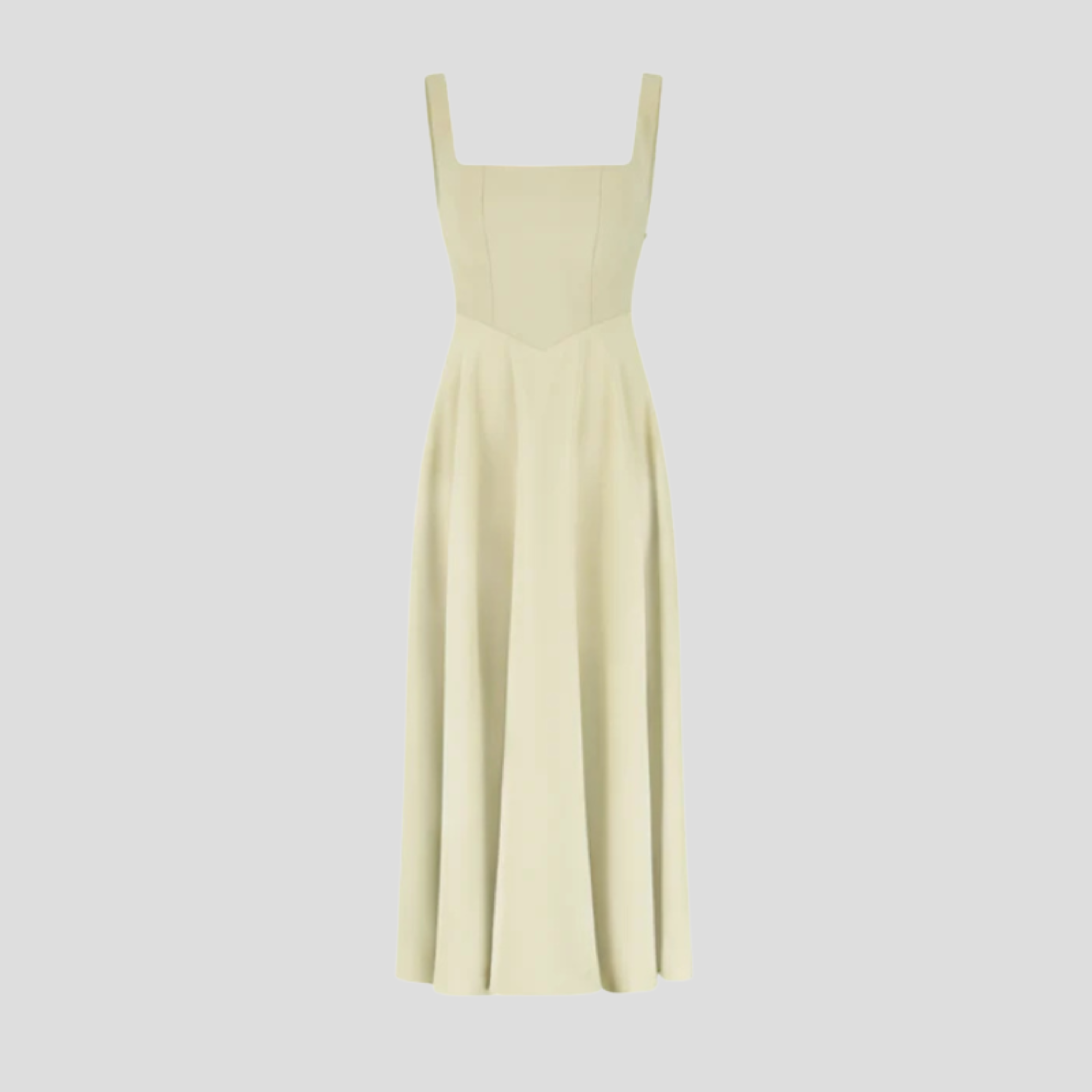 Women Midi Dress | Square Neckline Detail & A-Line Silhouette for Formal Wear