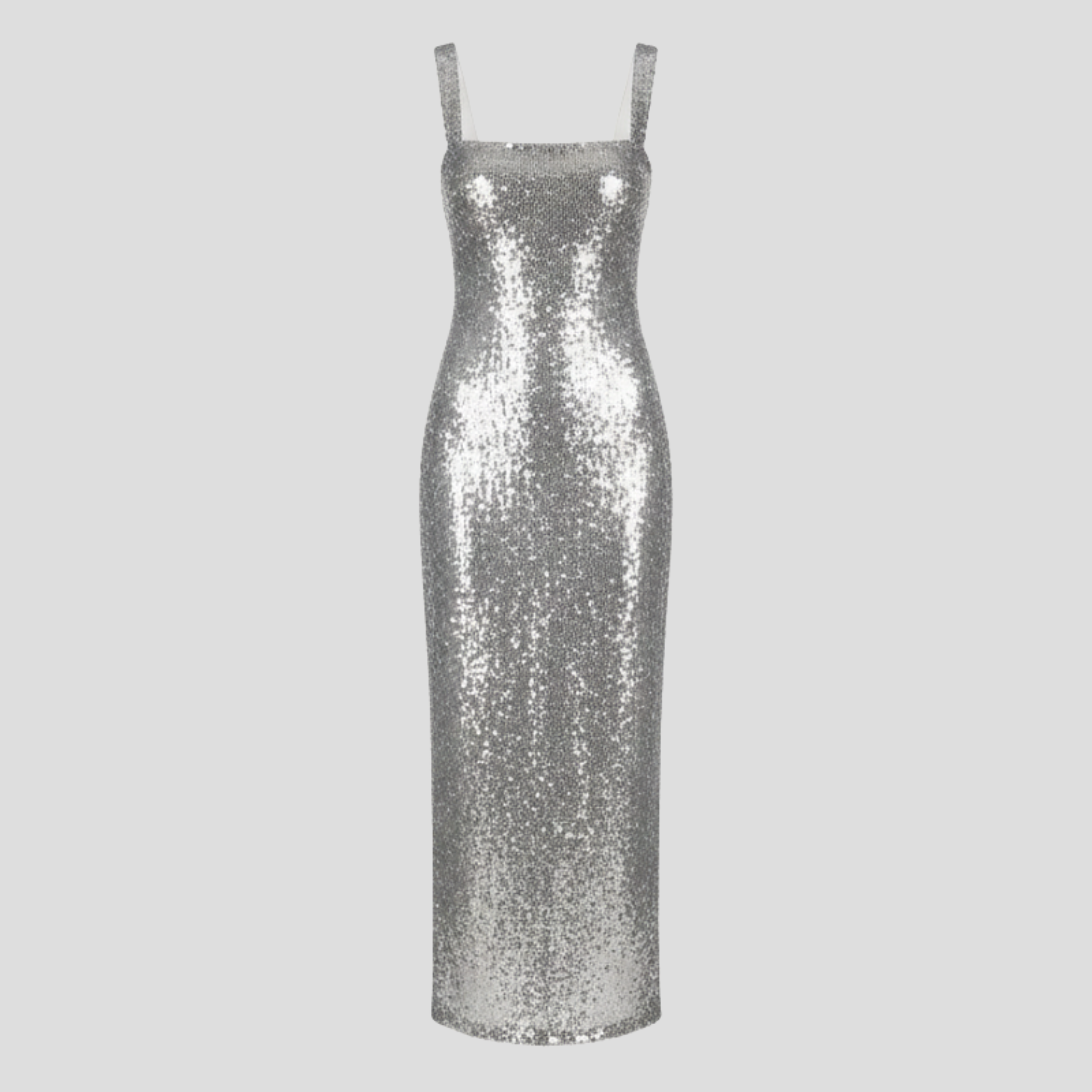 Women Maxi Dress | Square Neckline Detail & Fitted Floor-Length Silhouette for Evening Wear