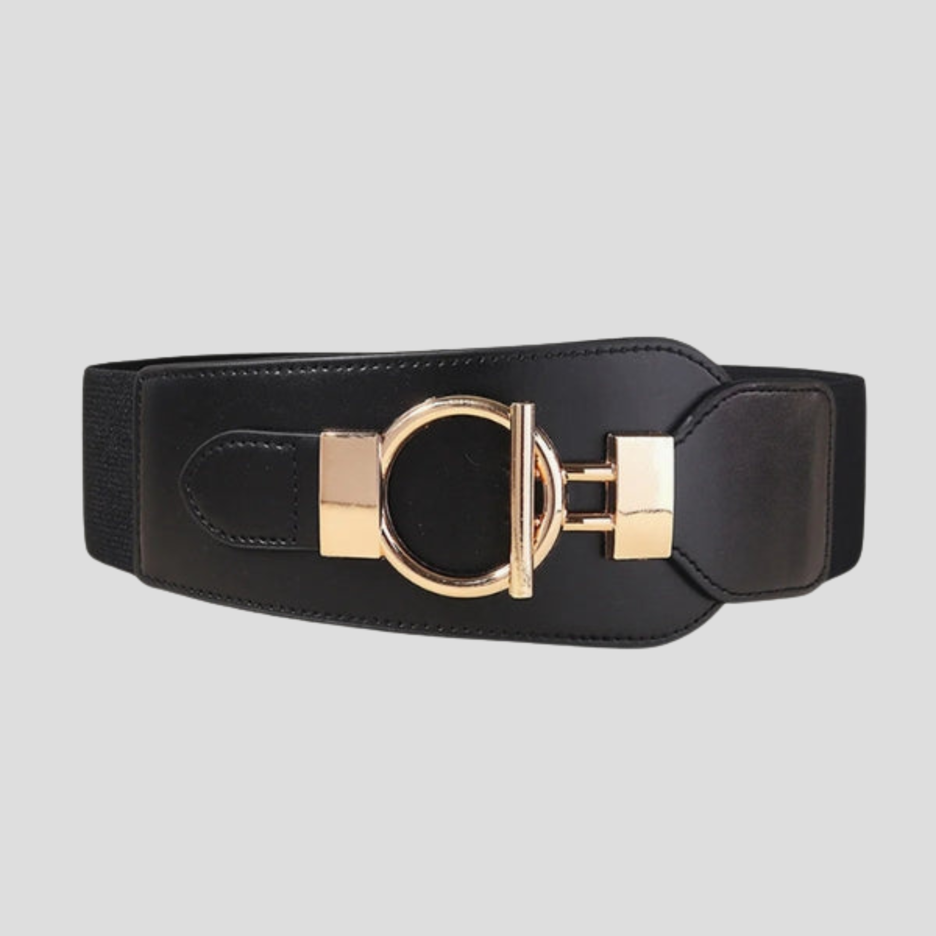 Women Waist Belt | Wide Front Panel & Circular Buckle Shape for Daily Wear