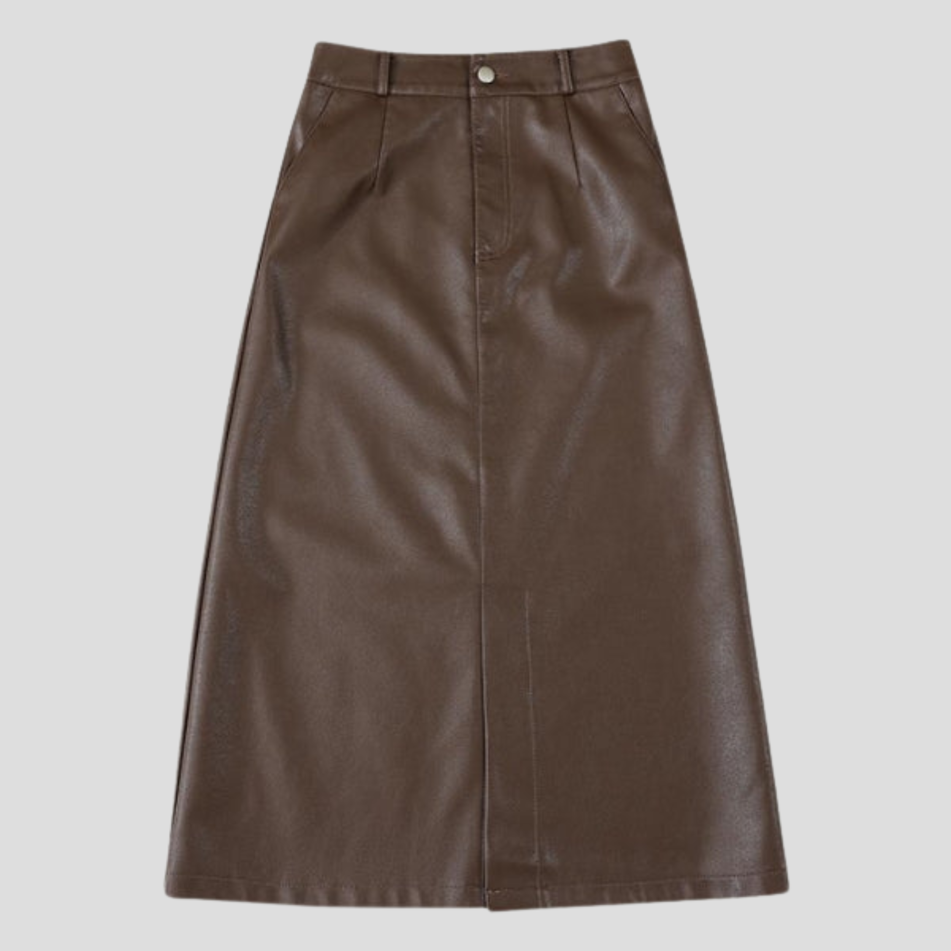 Women Midi Skirt | Structured Waistline & Front Seam Silhouette for Daily Wear