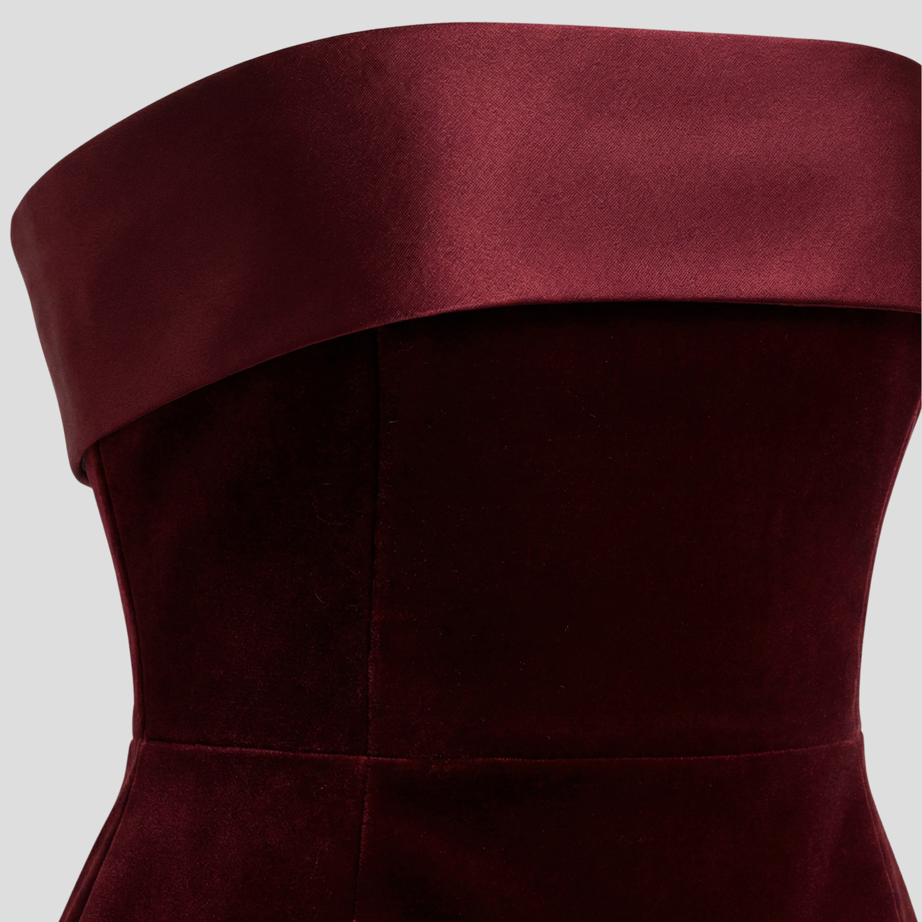 Women Mini Dress | Strapless Upper Design & Defined Trim Detail for Evening Wear