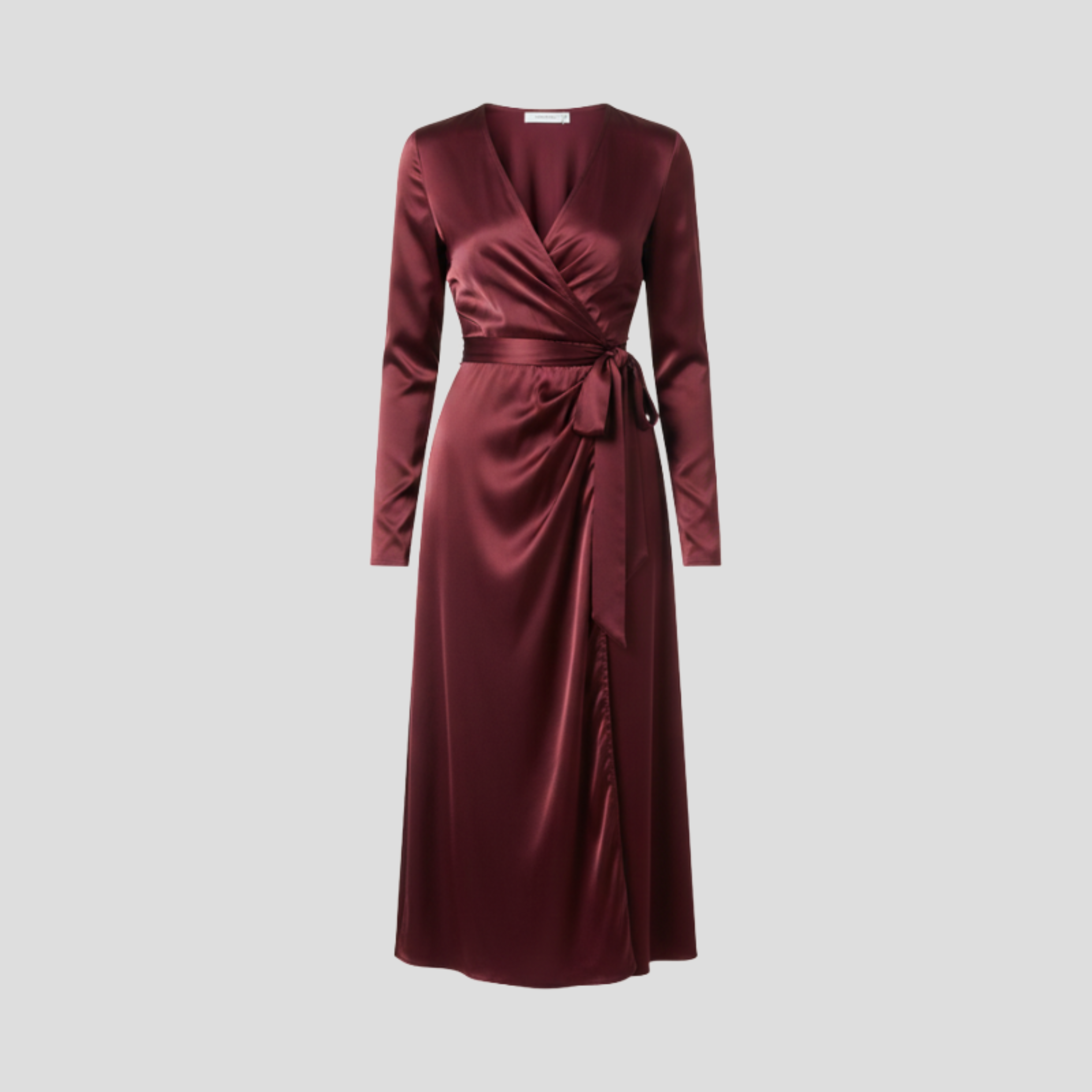 Women Wrap Dress | Draped Front Detail & Defined Waist Silhouette for Evening Wear