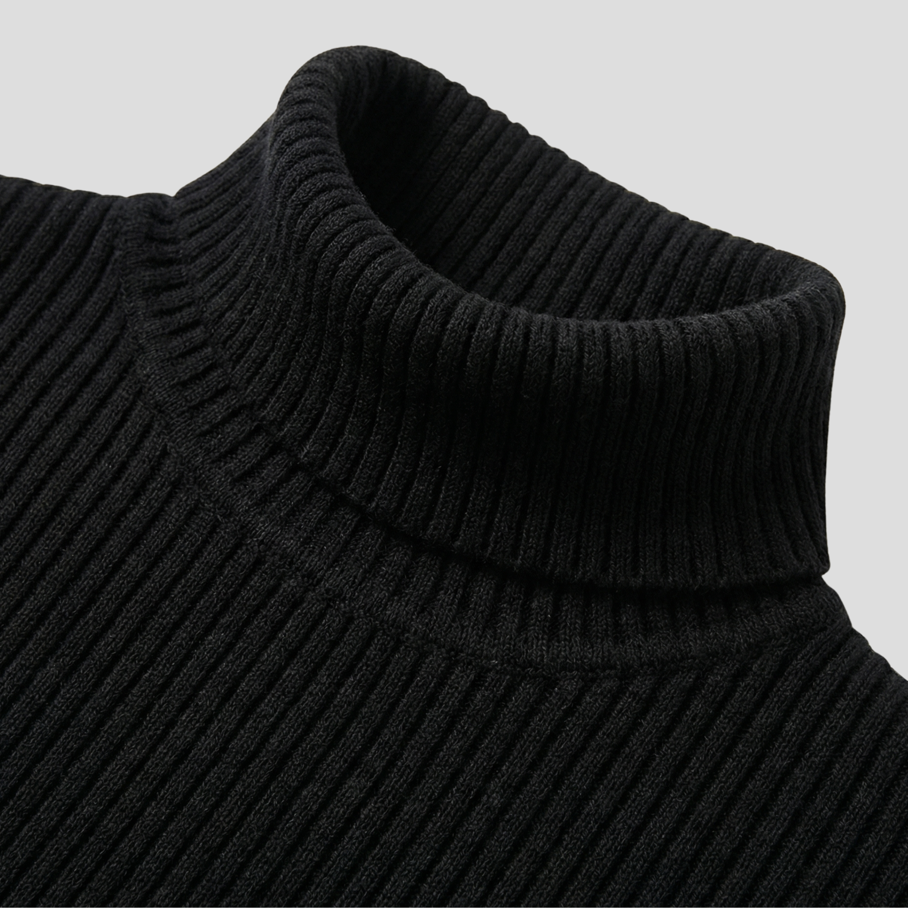 Women Sweater | Slim Silhouette & Ribbed High Neck Design for Daily Wear