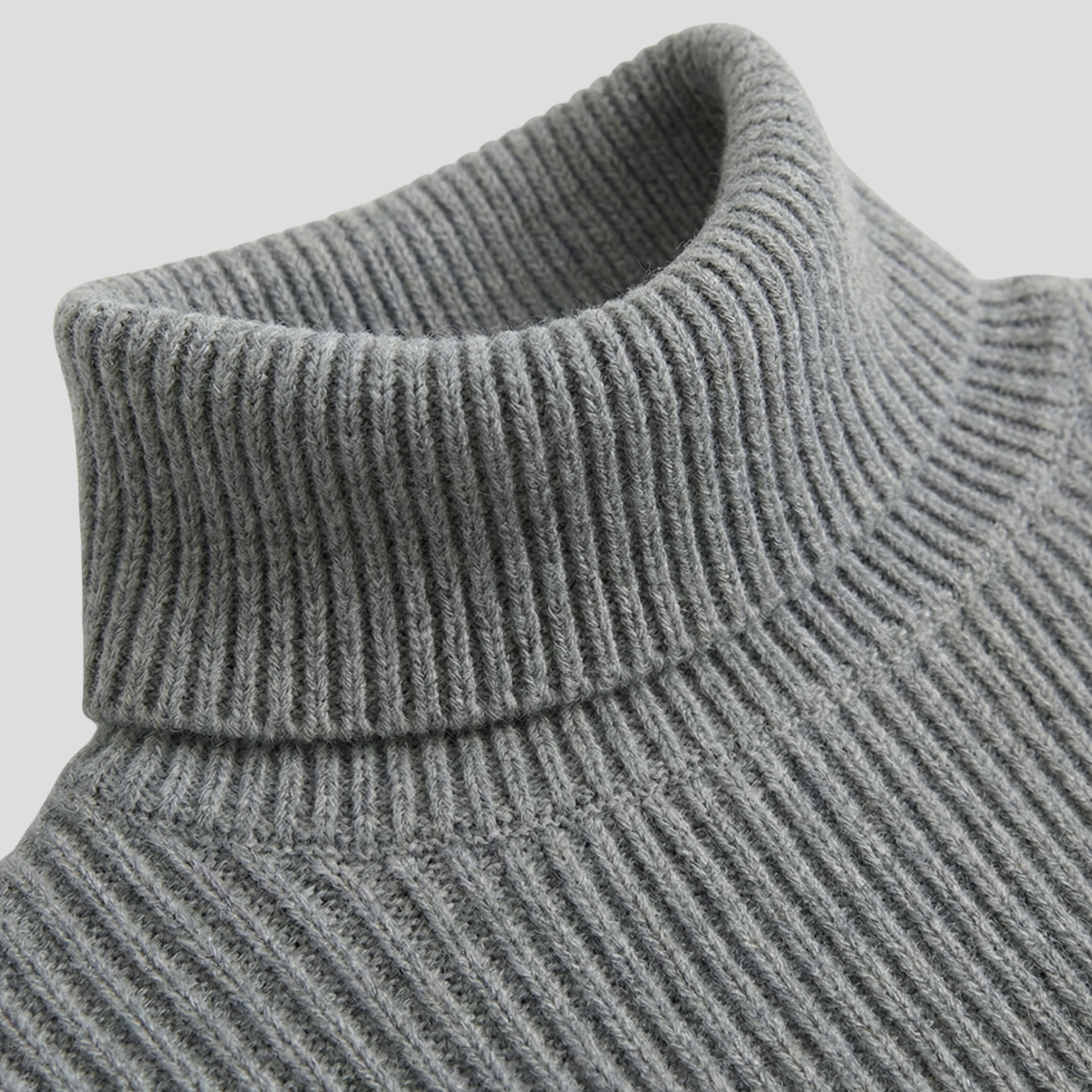 Women Sweater | High Neck Shape & Ribbed Surface Silhouette for Daily Wear