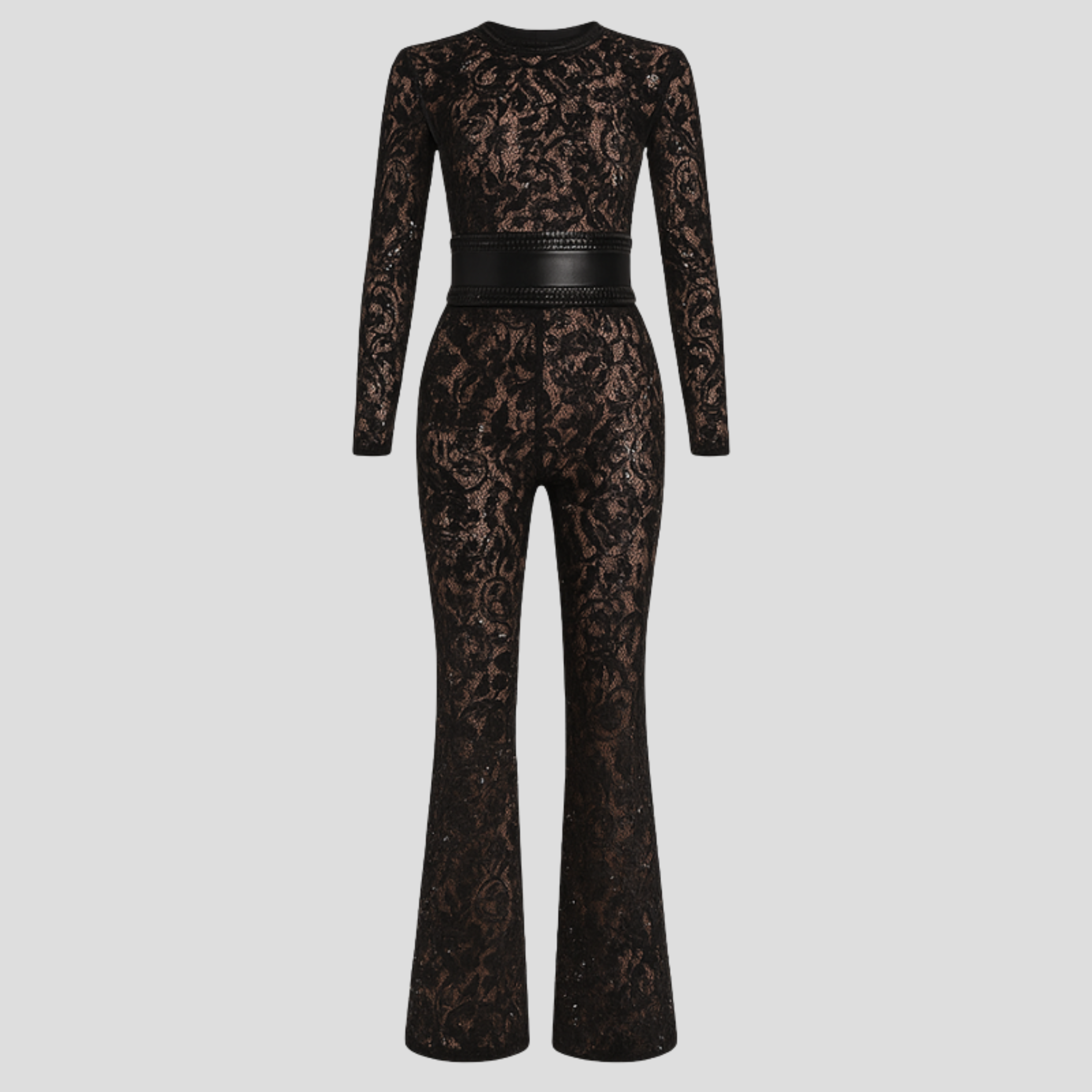 Women Jumpsuit | Fitted Bodice & Flared Leg Silhouette for Daily Wear