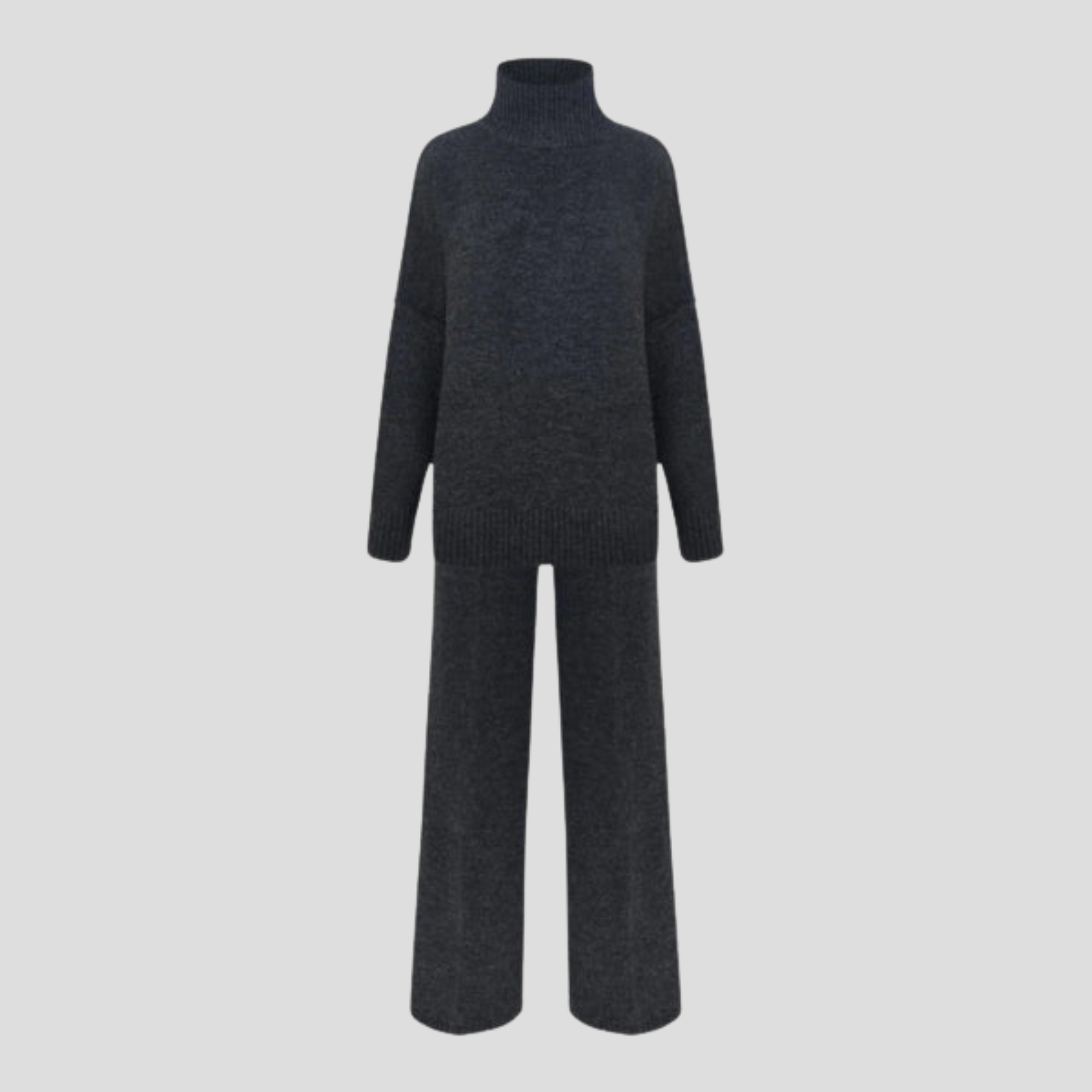 Women Knitwear Set | Coordinated Upper Form & Relaxed Lower Alignment for Daily Wear