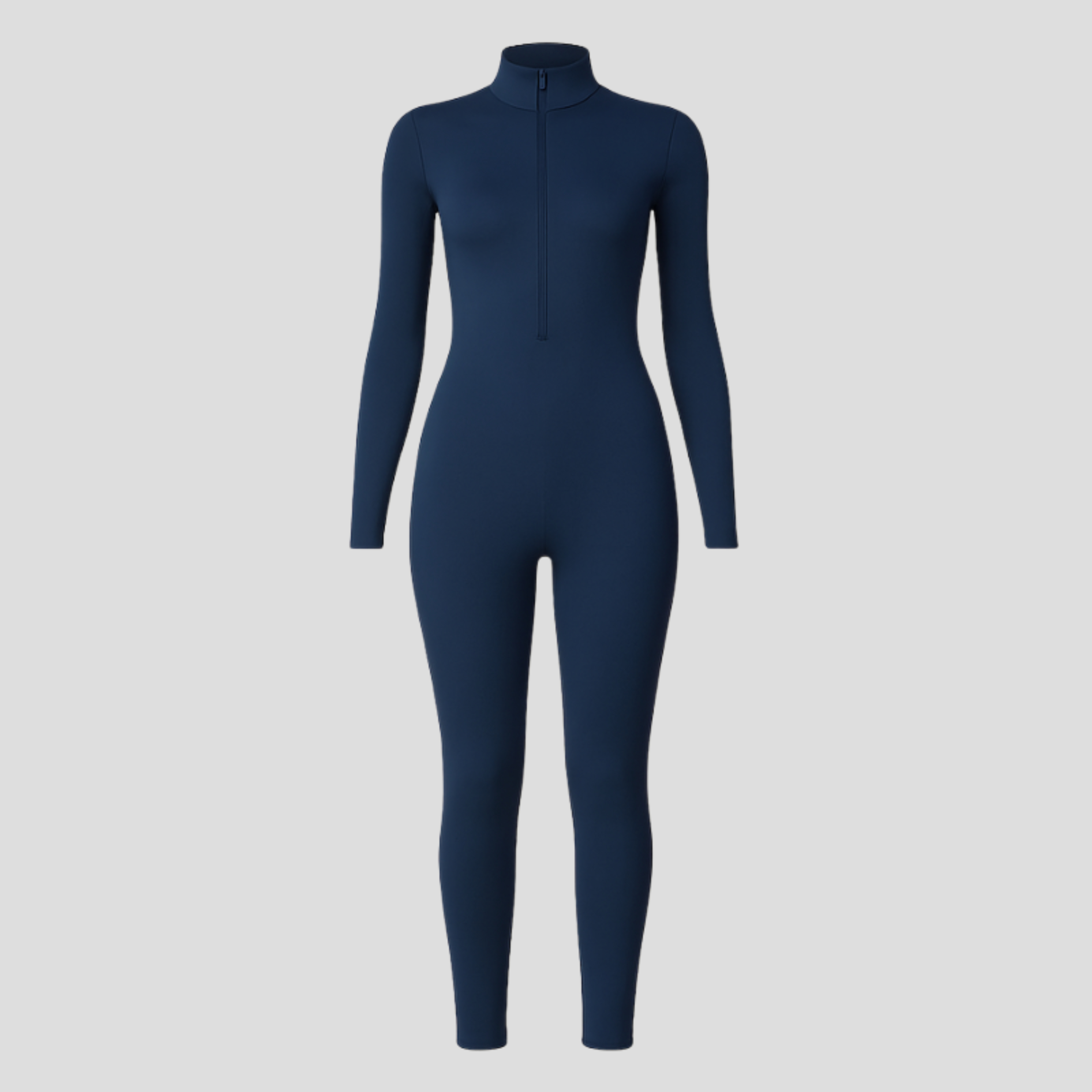 Women Jumpsuit | High Neck Zip Design & Streamlined Silhouette for Daily Wear