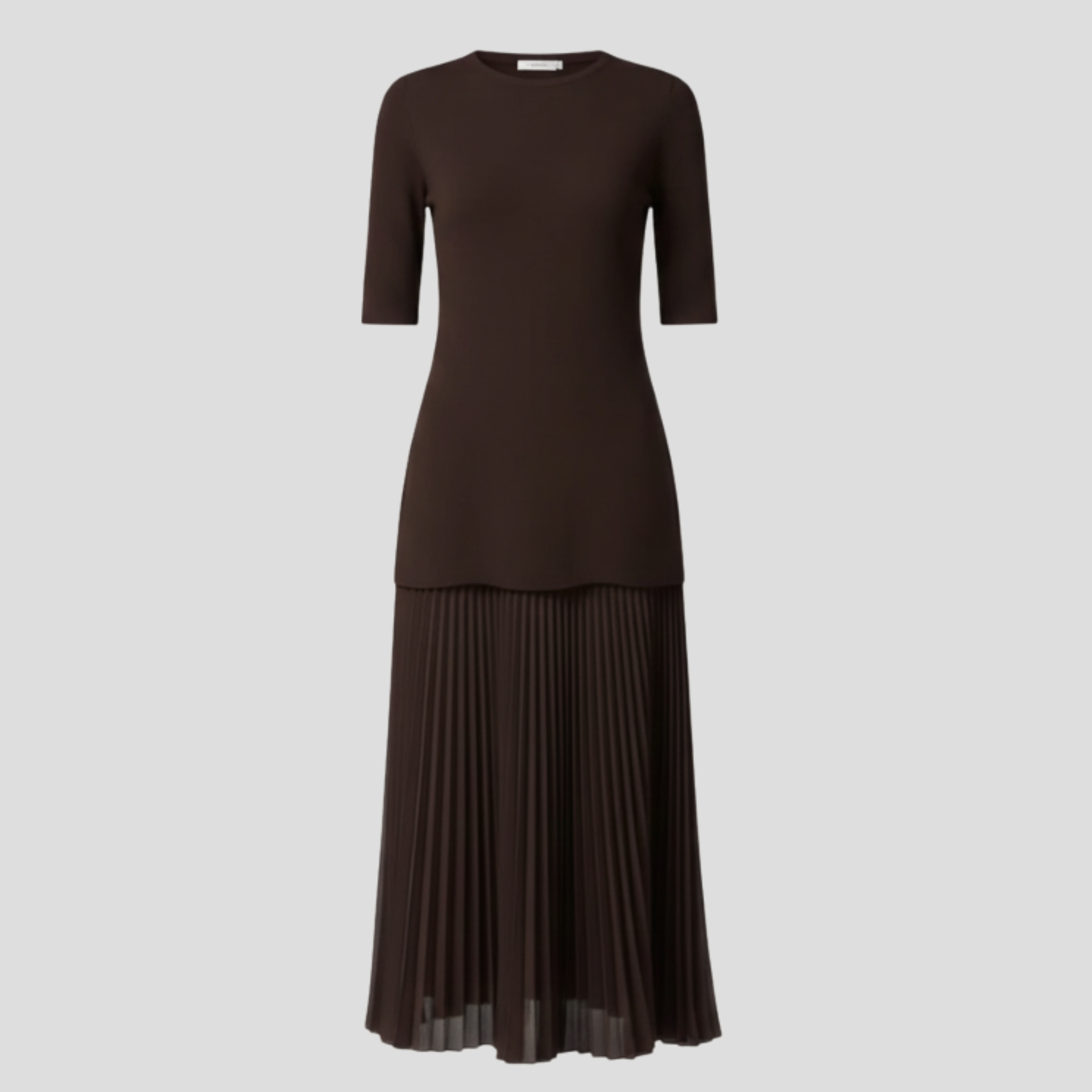 Women Pleated Dress | Defined Waist Structure & Vertical Pleat Silhouette for Daily Wear