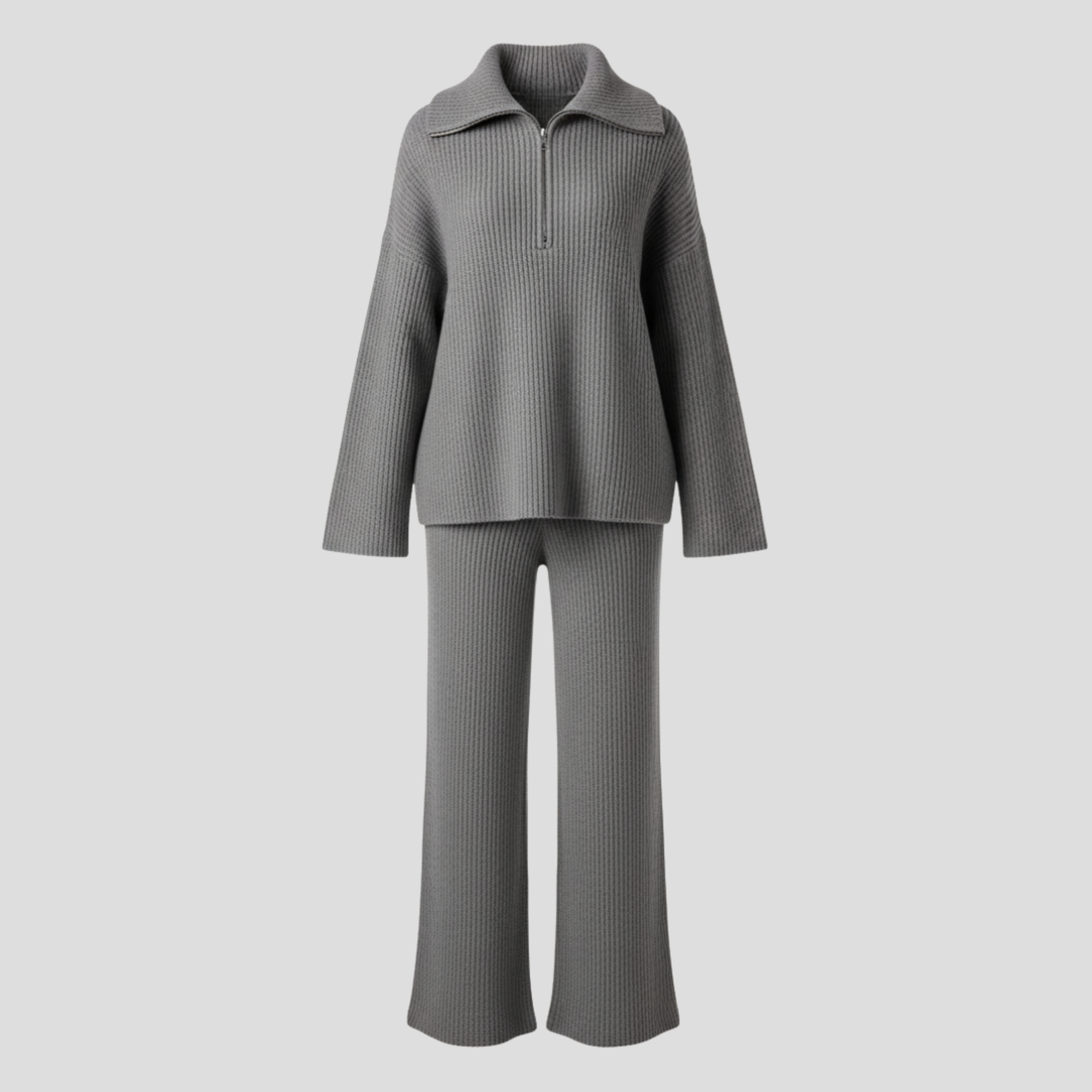 Women Lounge Set | Ribbed Surface Definition & Coordinated Lower Alignment for Daily Wear