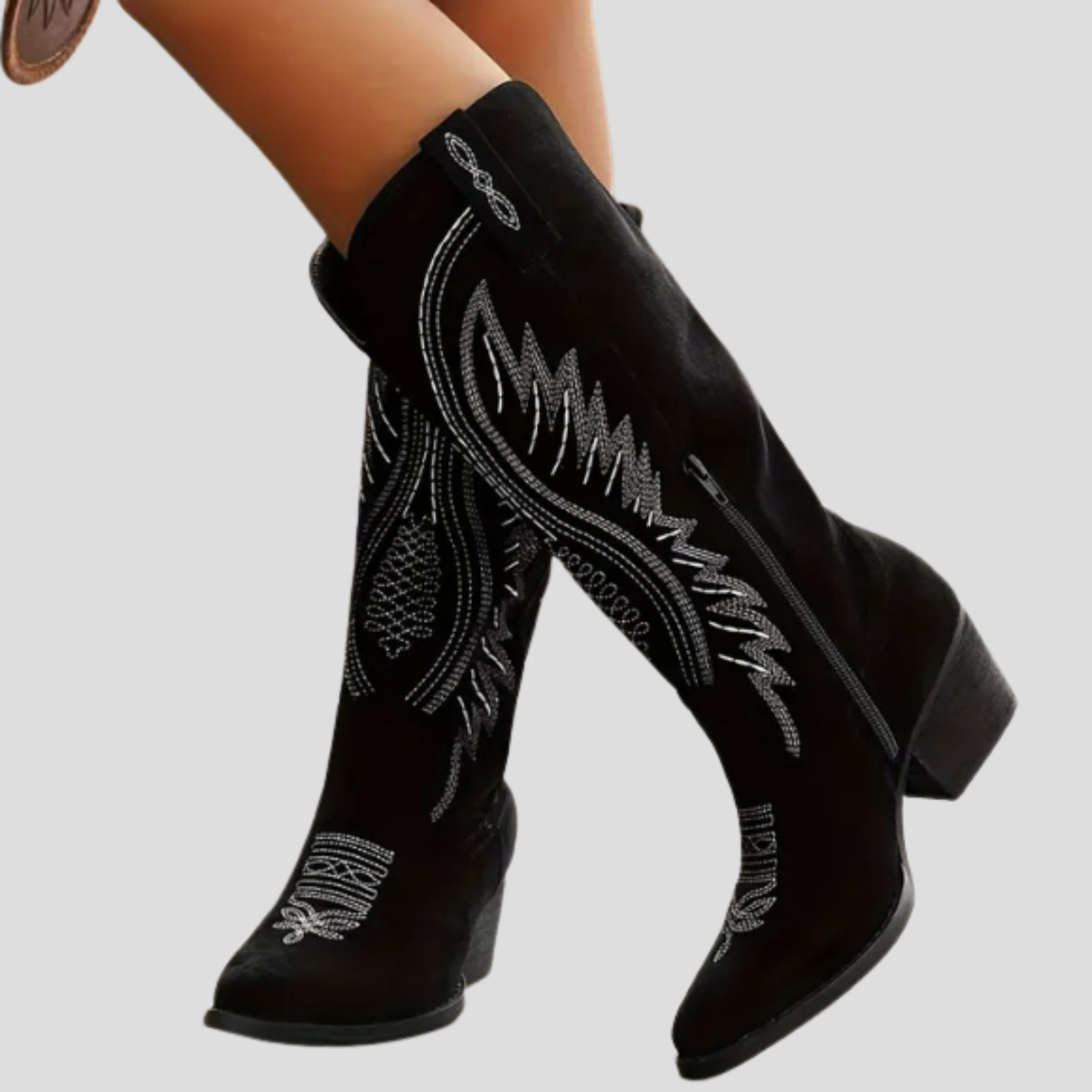 Women Boots | Western Profile & Embroidered Detail with Pointed Toe Design for Daily Wear