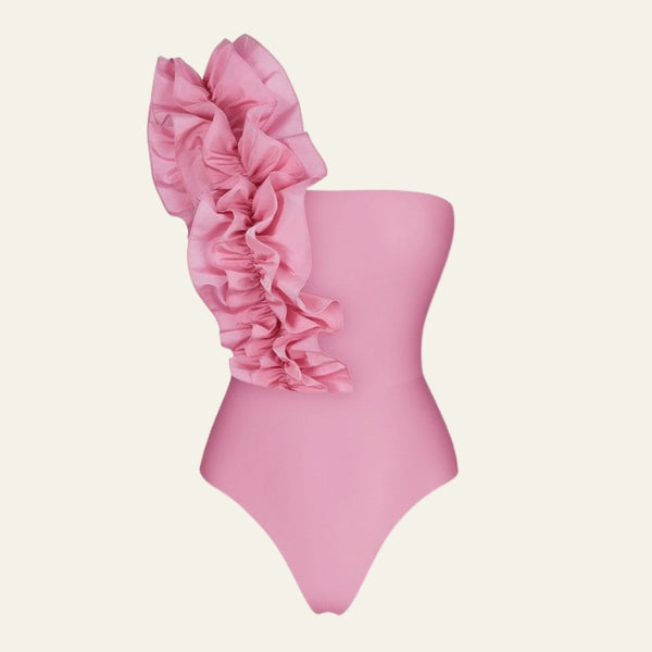 The Ibiza Ruffle-Detail One-Piece Swimsuit