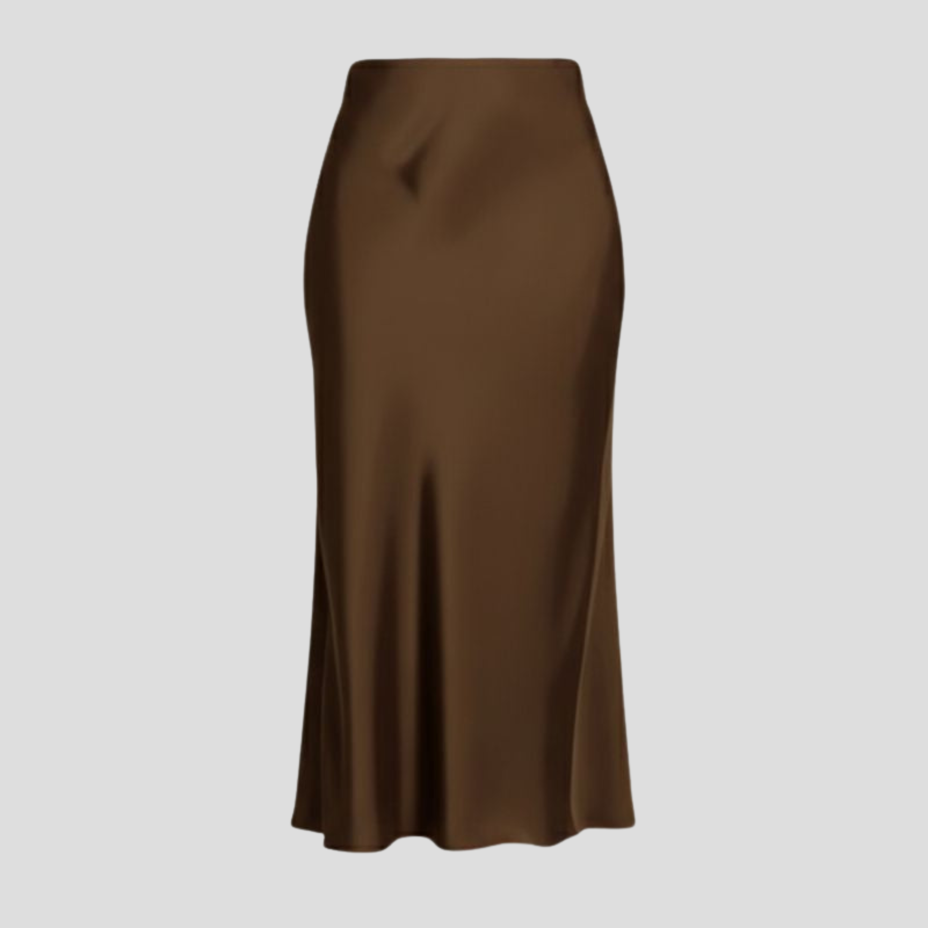 Women Midi Skirt | Slip Silhouette & High-Rise Waist Outline for Daily and Evening Wear