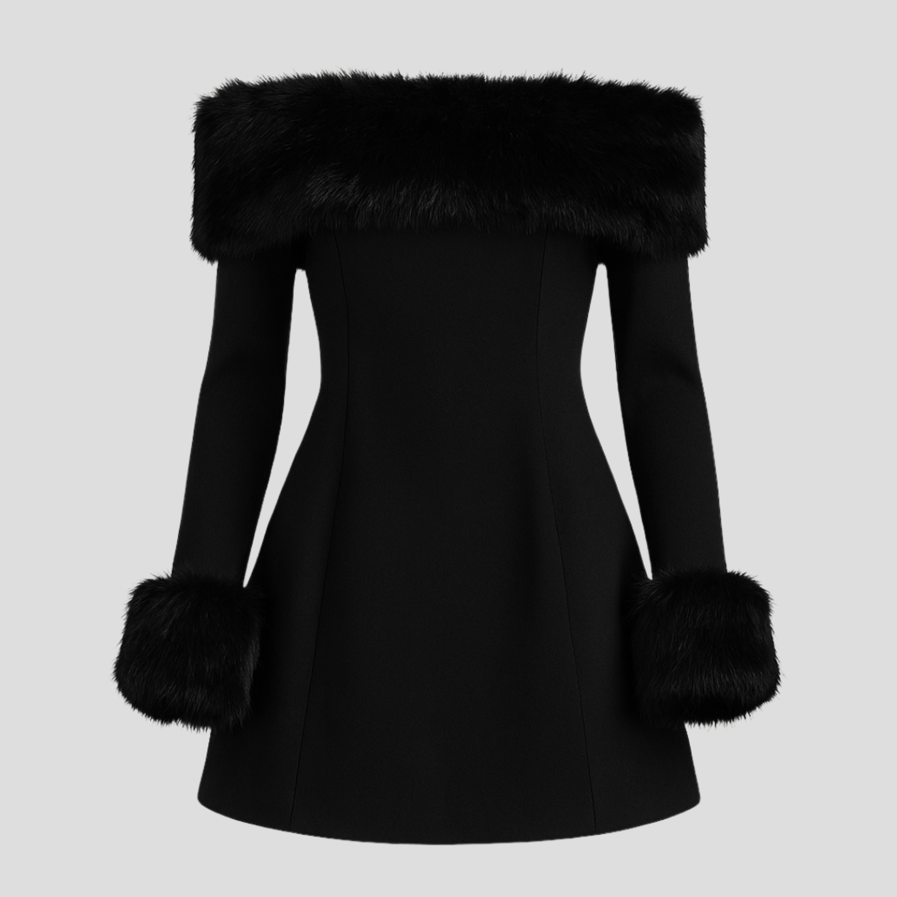 Women Mini Dress | Off-Shoulder Neckline & Defined Trim Silhouette for Evening Wear