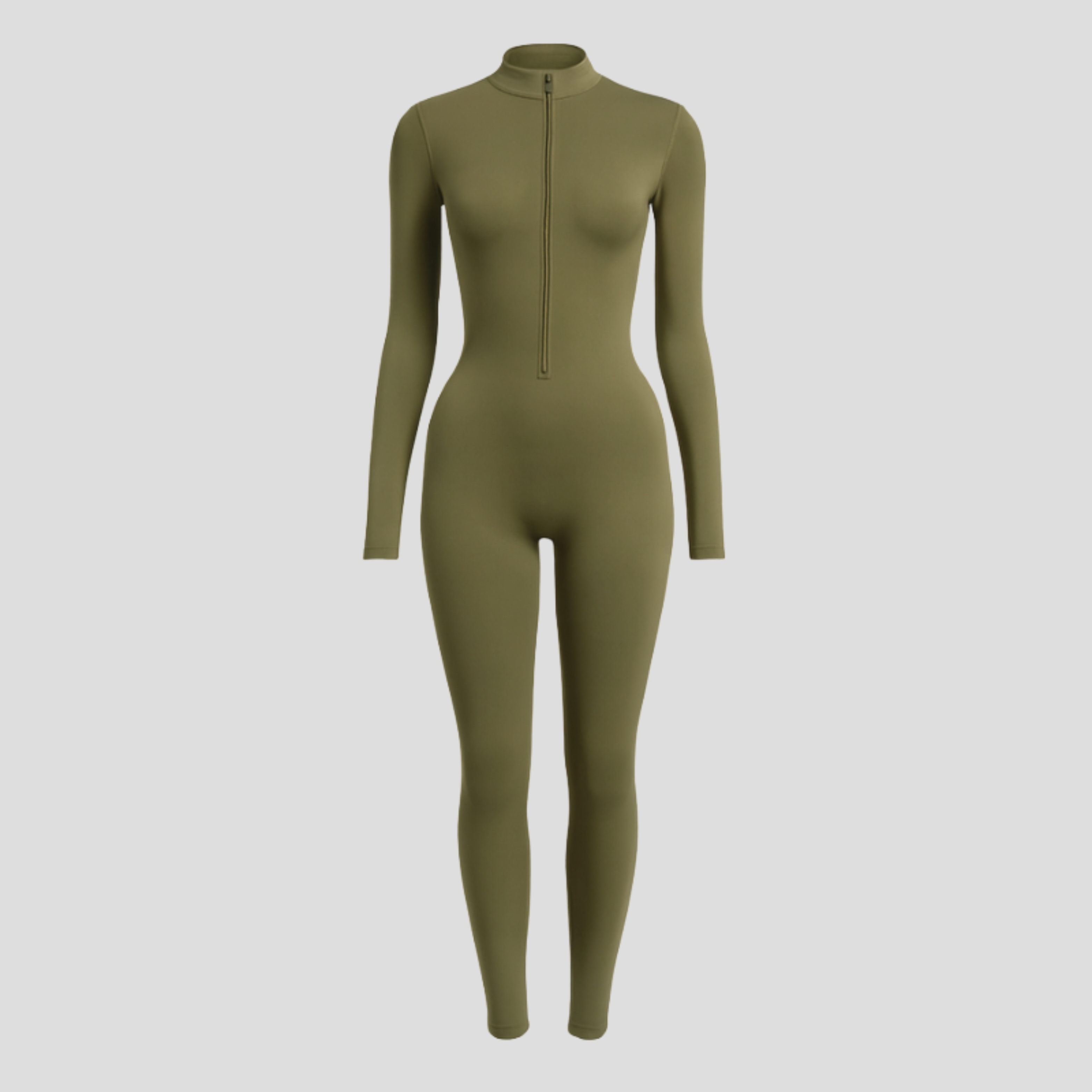 Women Jumpsuit | High Neck Zip Design & Streamlined Silhouette for Daily Wear