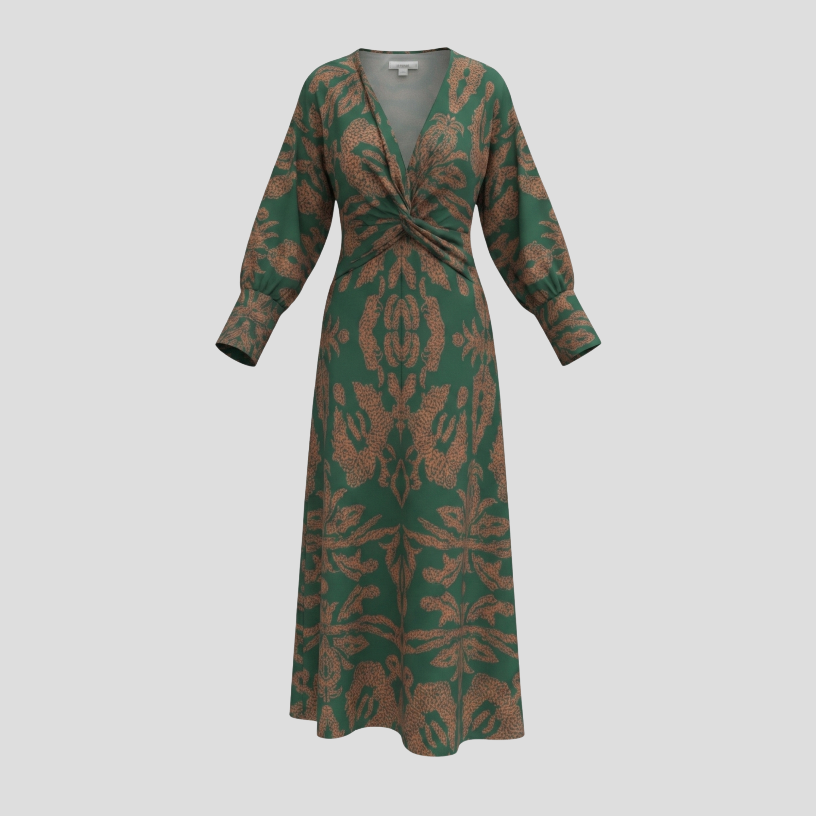 Women Midi Dress | Flowing Outline Form & Contoured Line Alignment for Occasion Wear