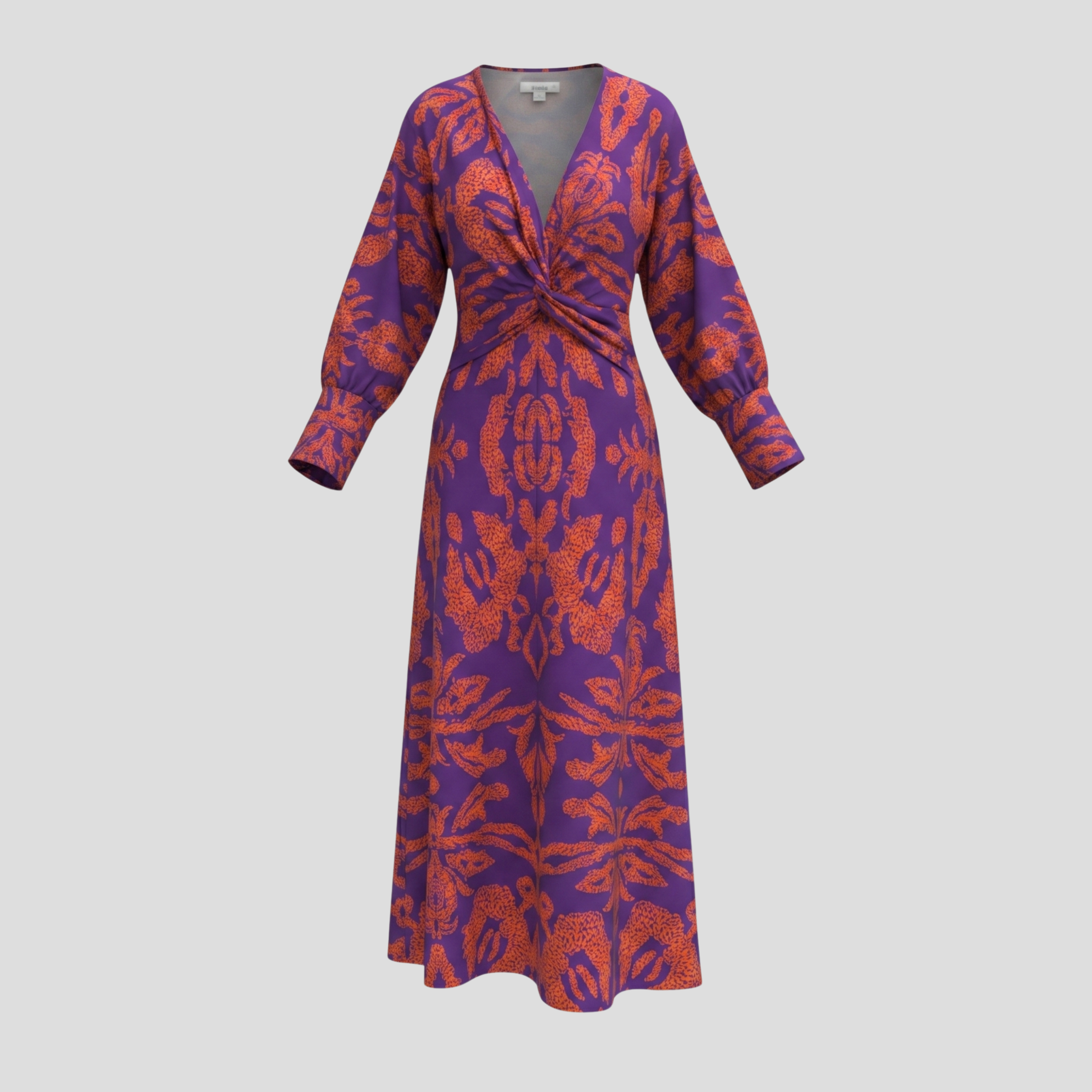 Women Midi Dress | Flowing Outline Form & Contoured Line Alignment for Occasion Wear