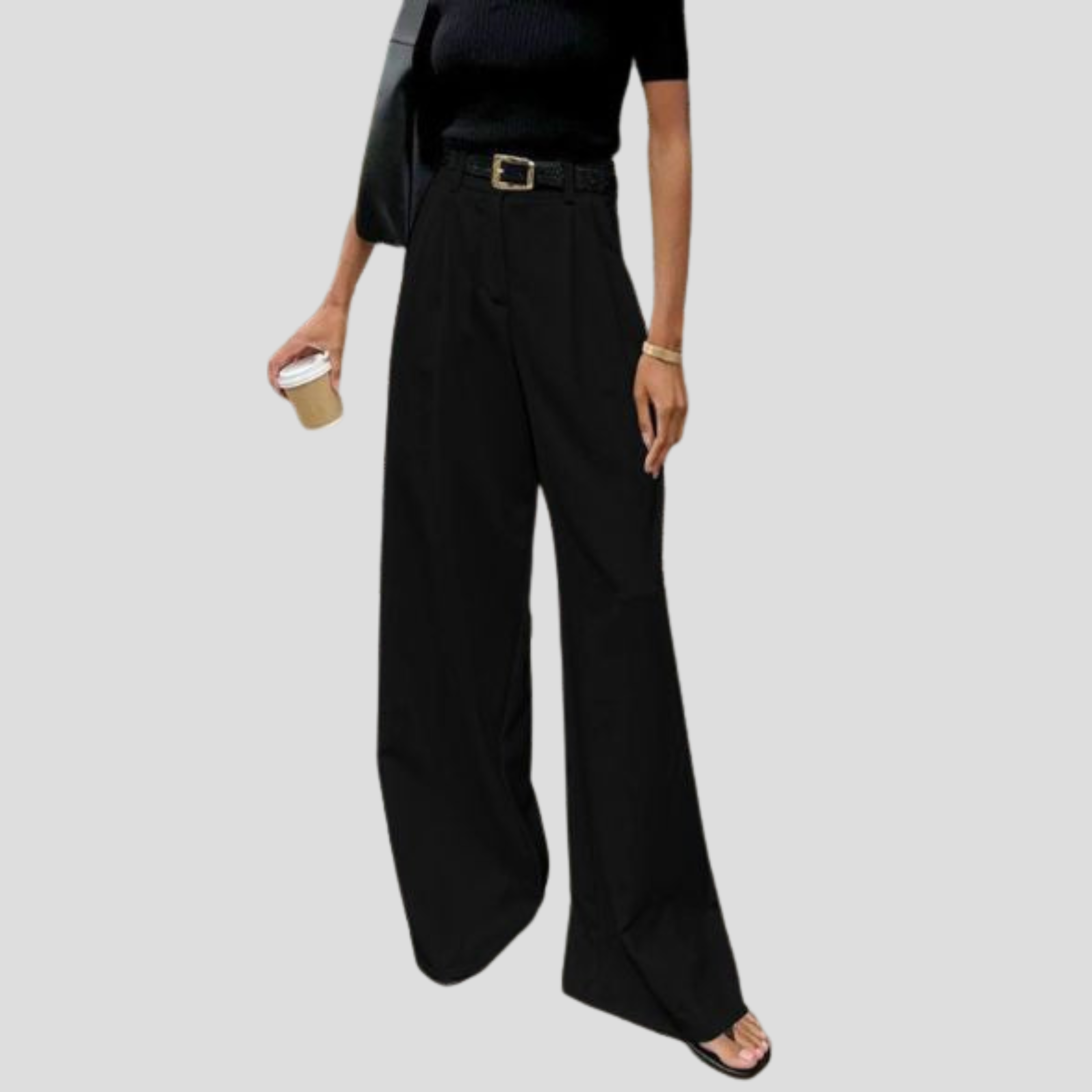 Women Trousers | High-Waist Design & Wide-Leg Silhouette for Formal and Daily Wear