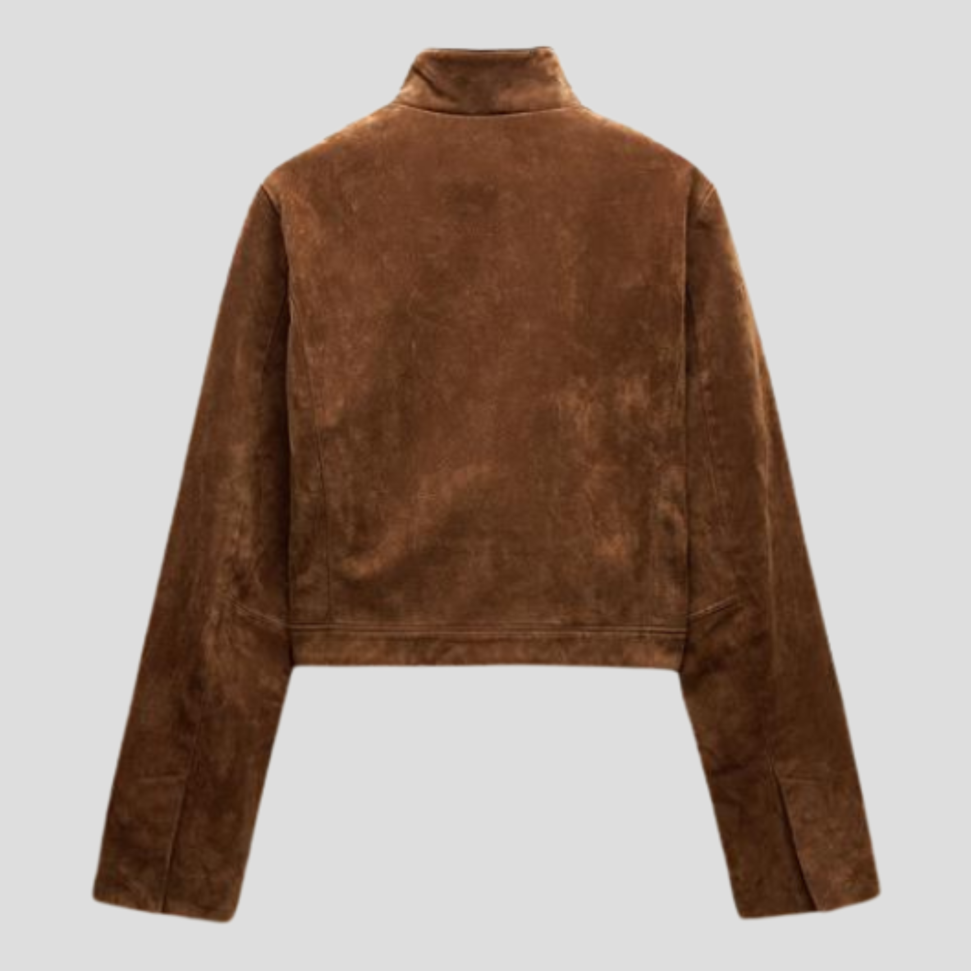 Women Jacket | Cropped Length & High Collar Zip Design for Daily Wear