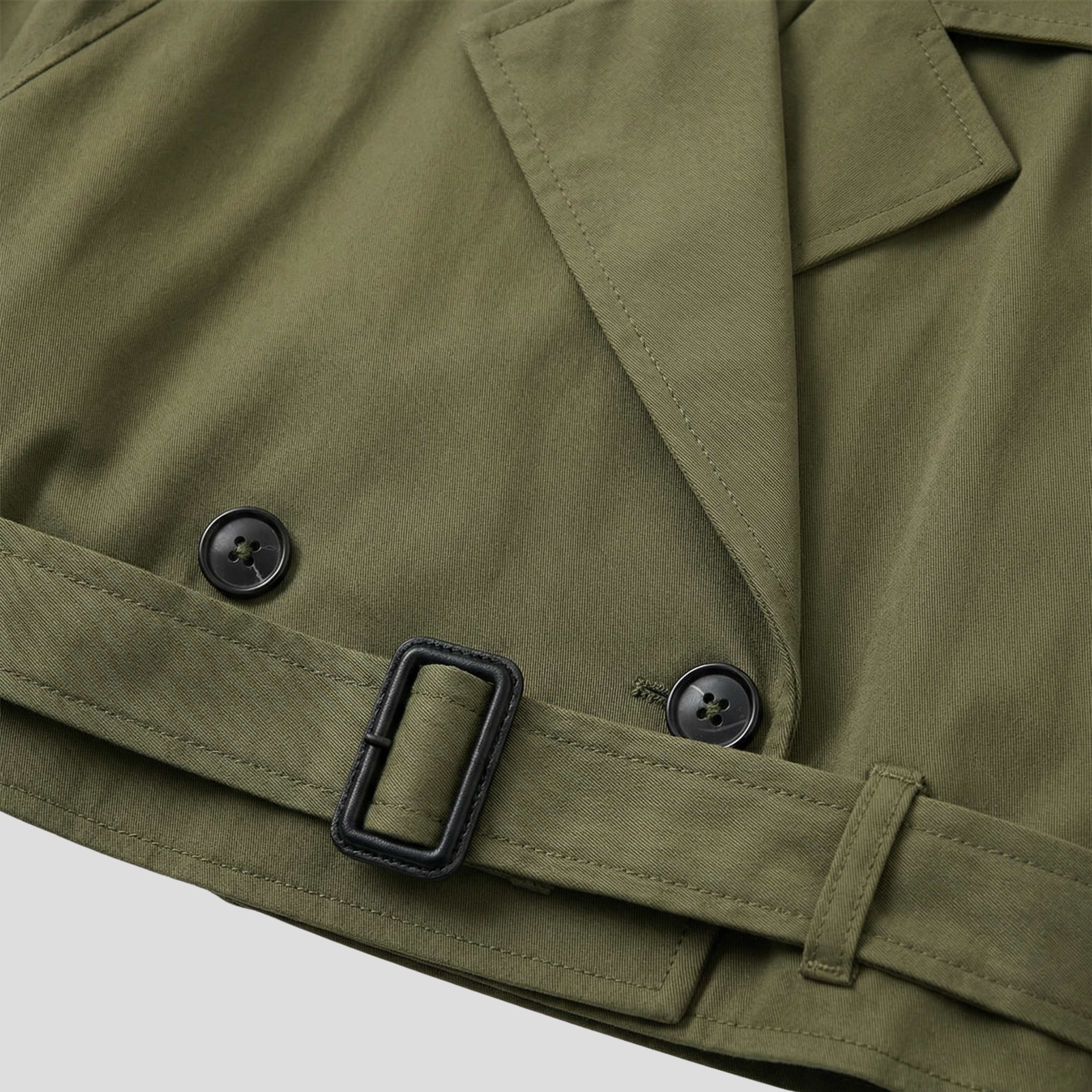 Women Jacket | Cropped Length & Belted Waist Structure for Daily Use