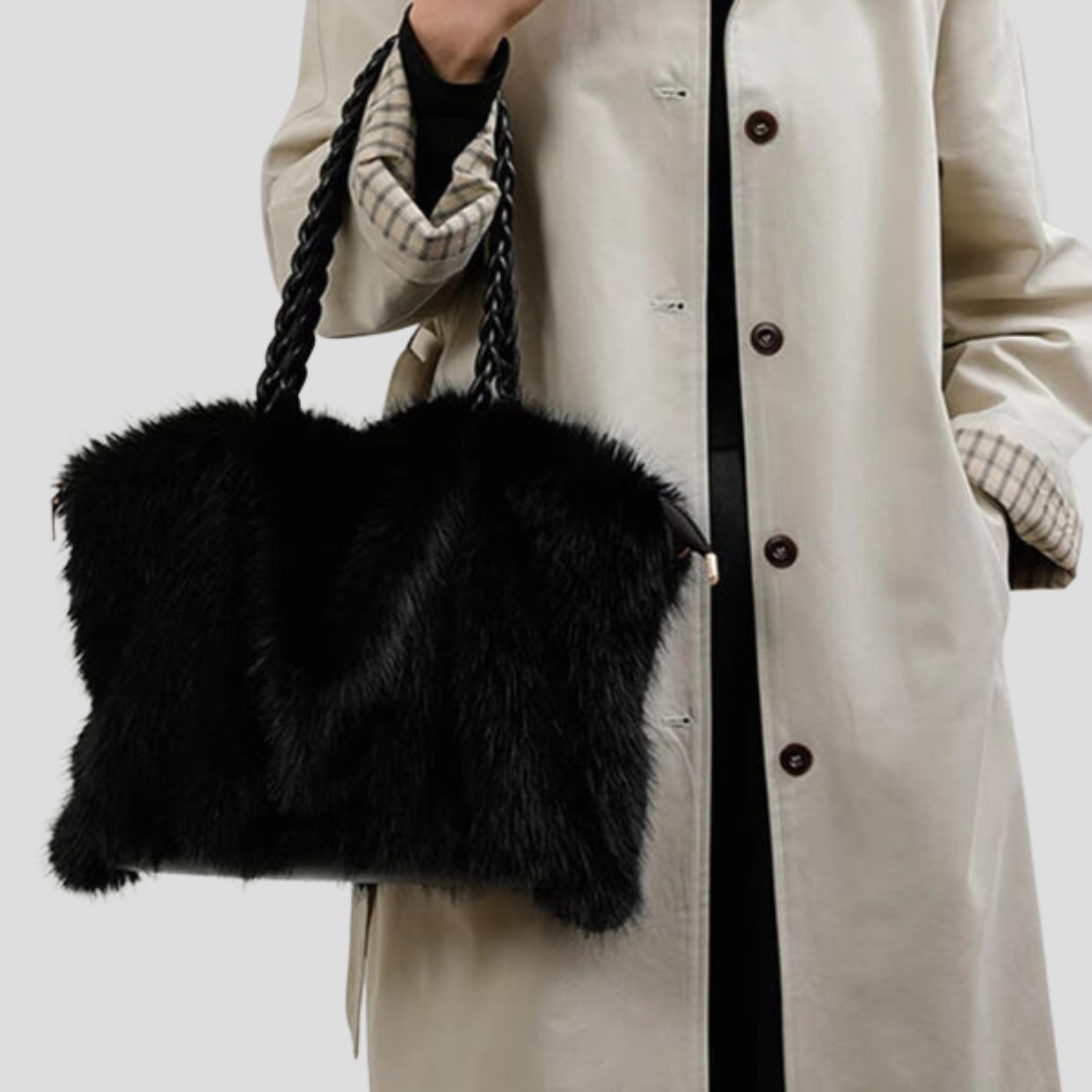 Women Bag | Braided Handle Detail & Oversized Tote Silhouette for Daily Wear