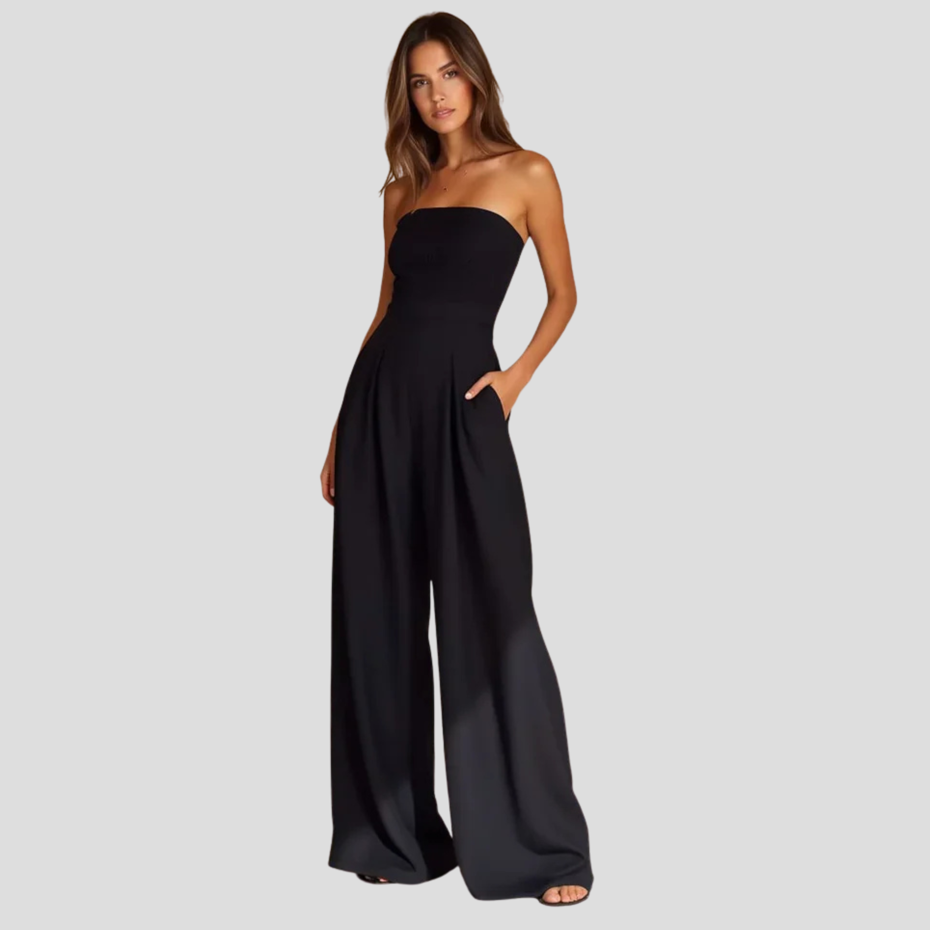 Women Jumpsuit | Strapless Silhouette & Straight Leg Design for Daily Wear