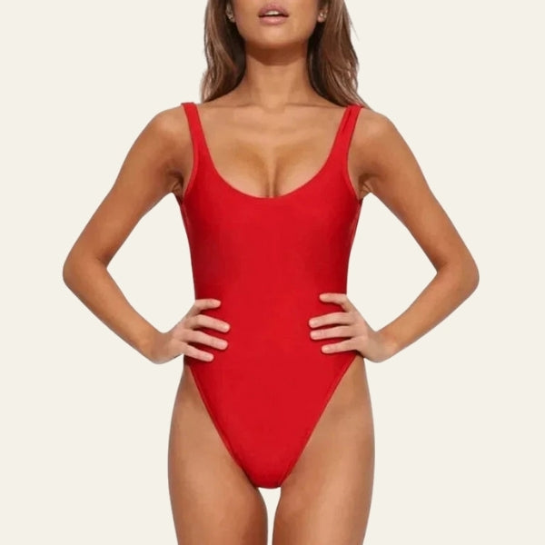 The Riviera Scoop-Neck Open-Back Swimsuit