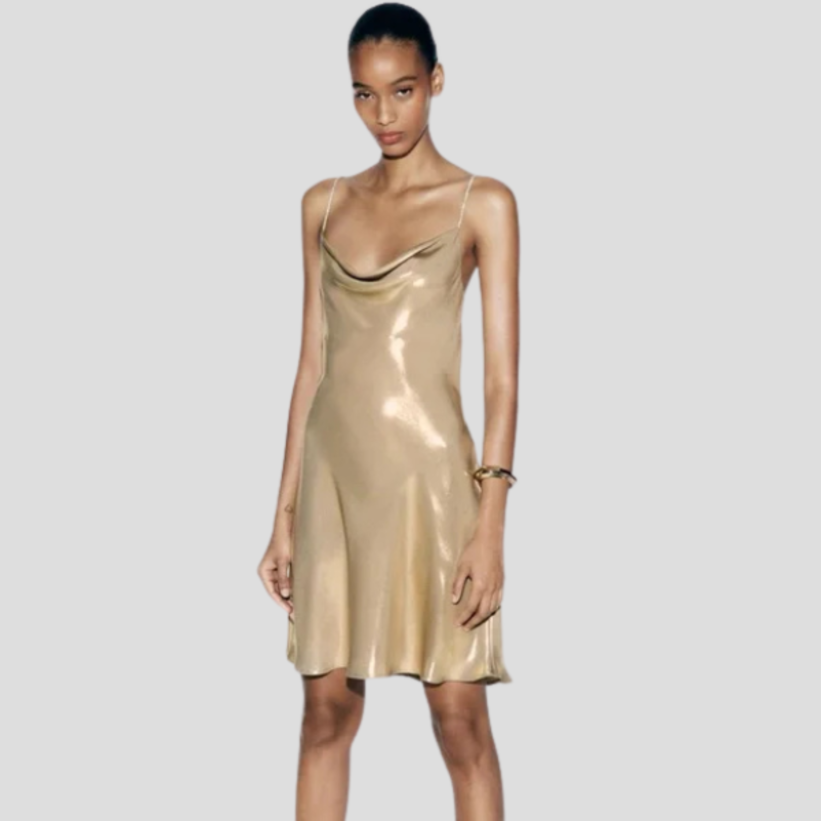 Women Slip Dress | Cowl Neckline Detail & Fluid Silhouette for Evening Wear