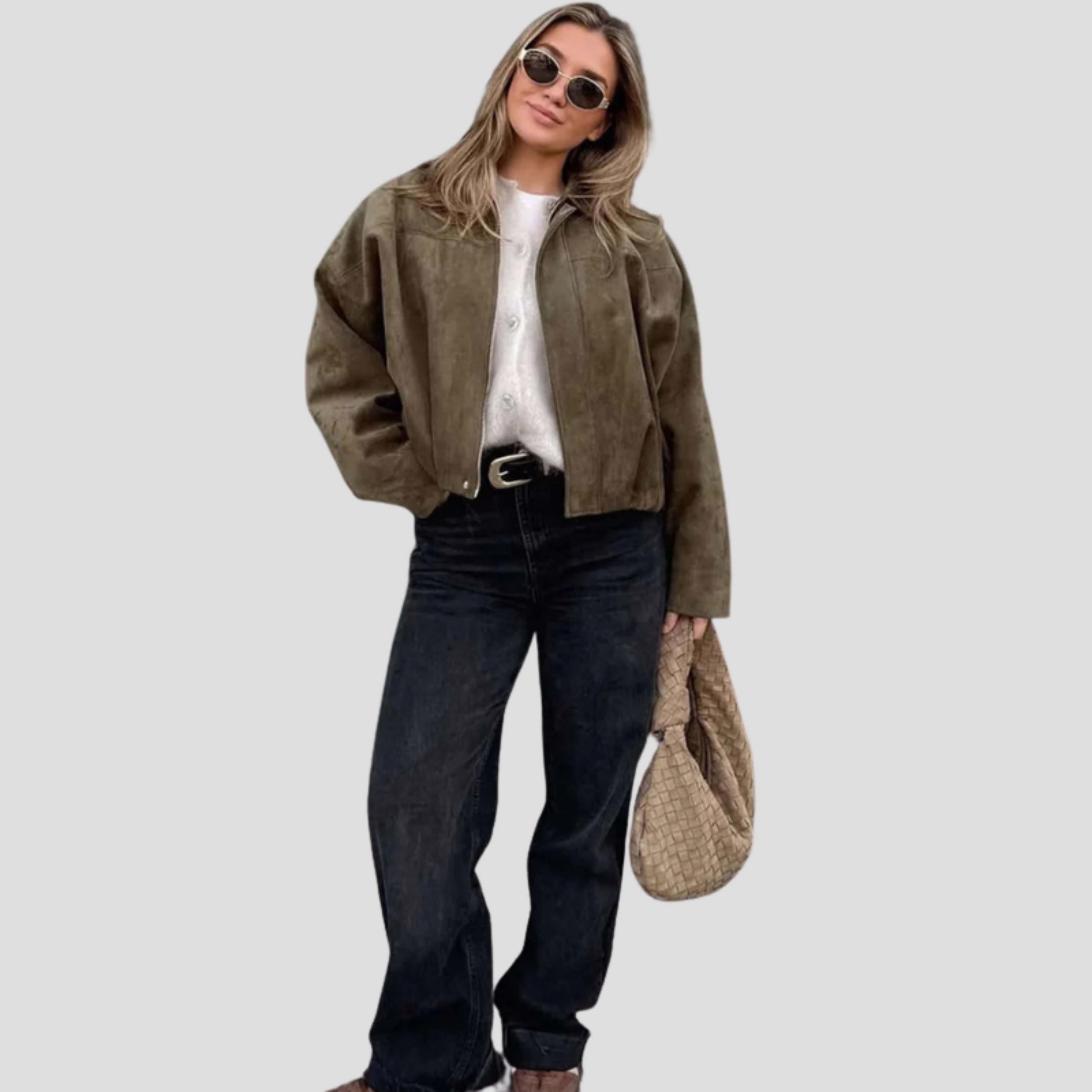 Women Bomber Jacket | Relaxed Silhouette & Minimal Detail Structure for Daily Wear