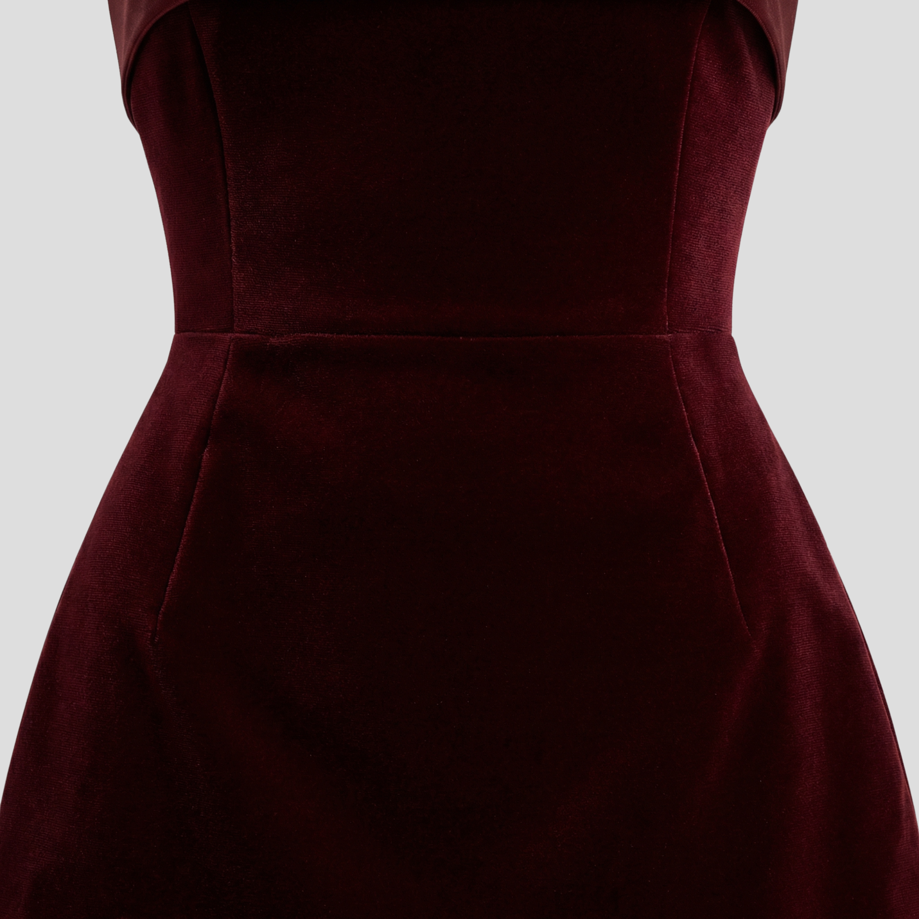 Women Mini Dress | Strapless Upper Design & Defined Trim Detail for Evening Wear
