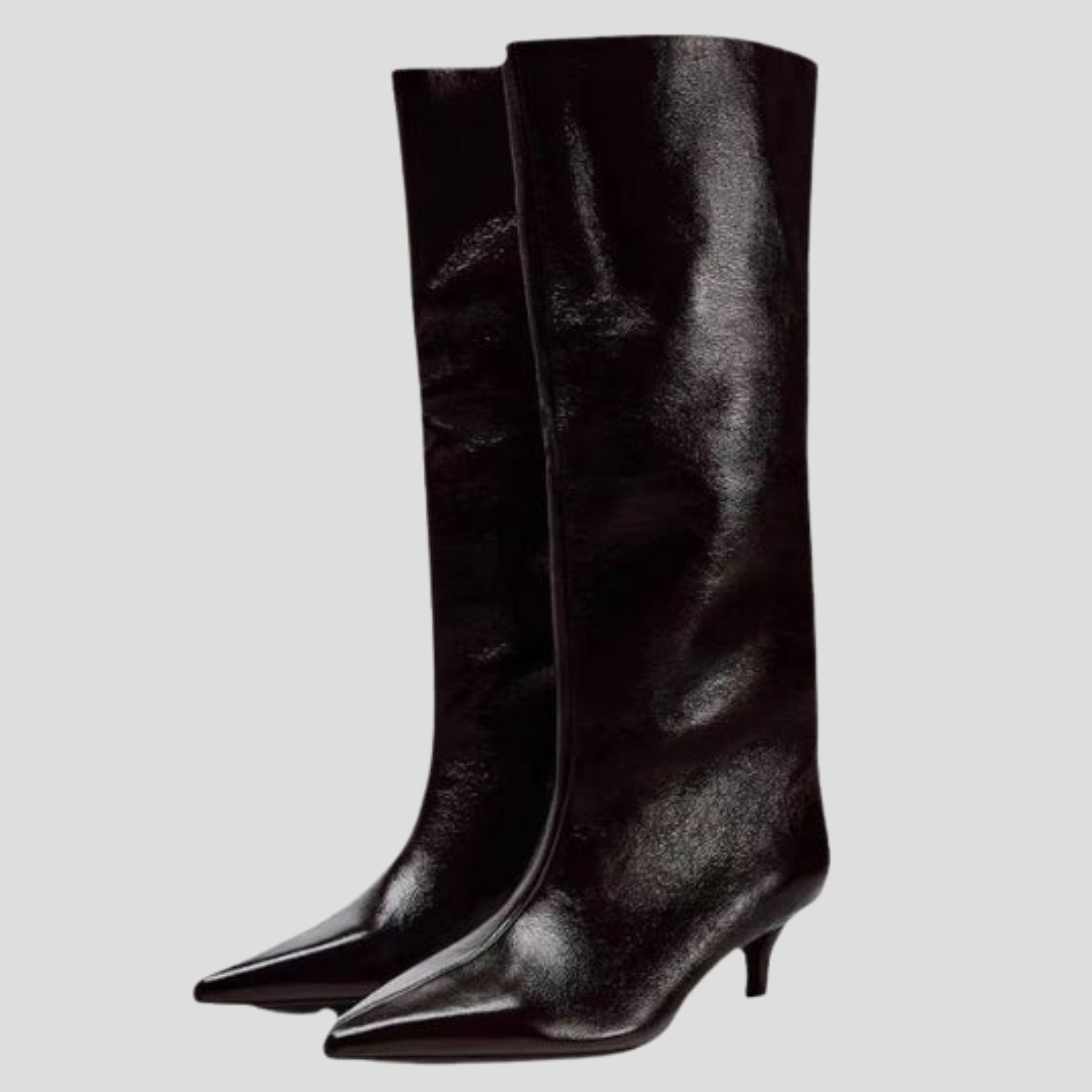 Women Boots | Knee-High Silhouette & Pointed Toe with Slim Heel Design for Daily Wear