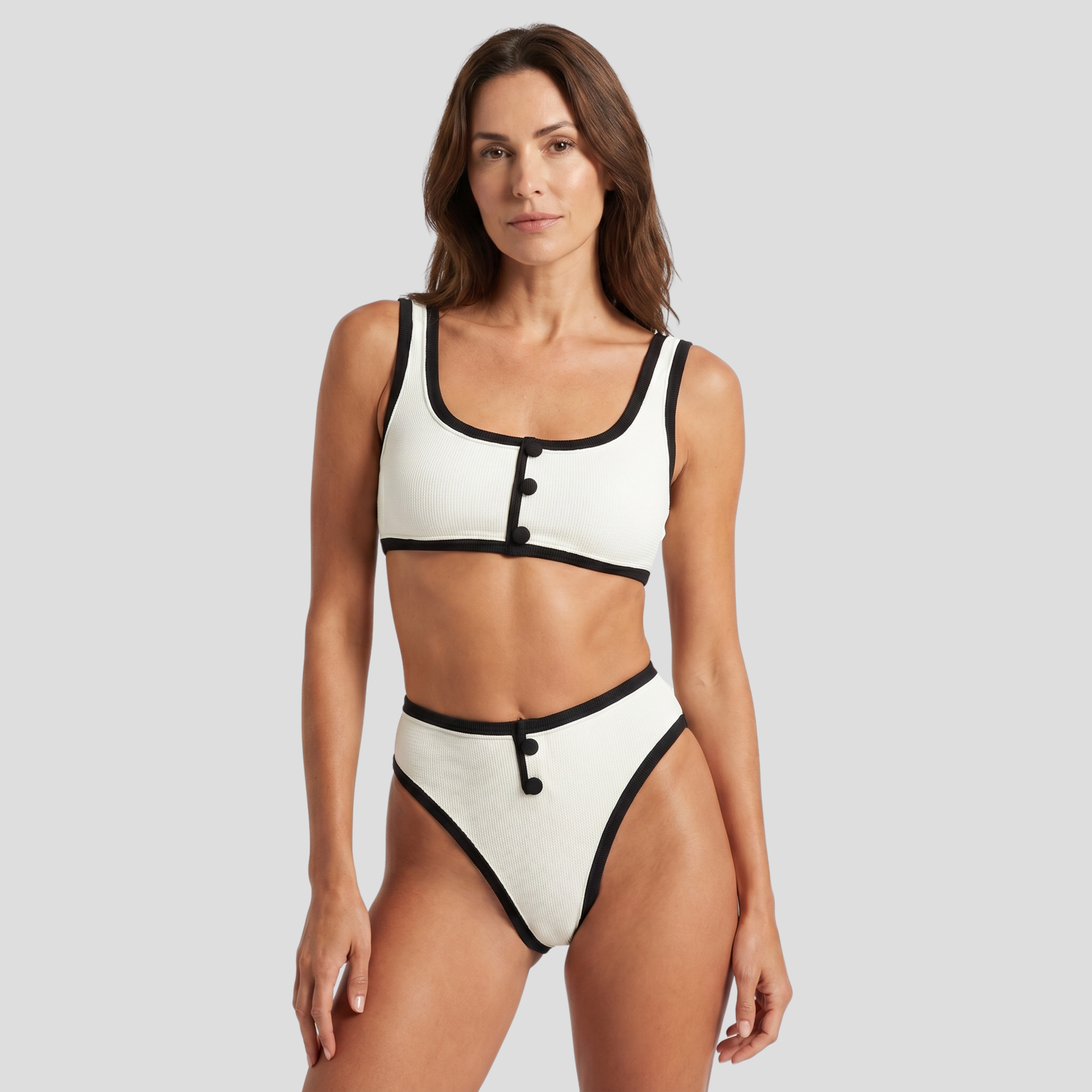 Women Bikini Set | Contrast Detail Form & Balanced Line Alignment for Swimwear