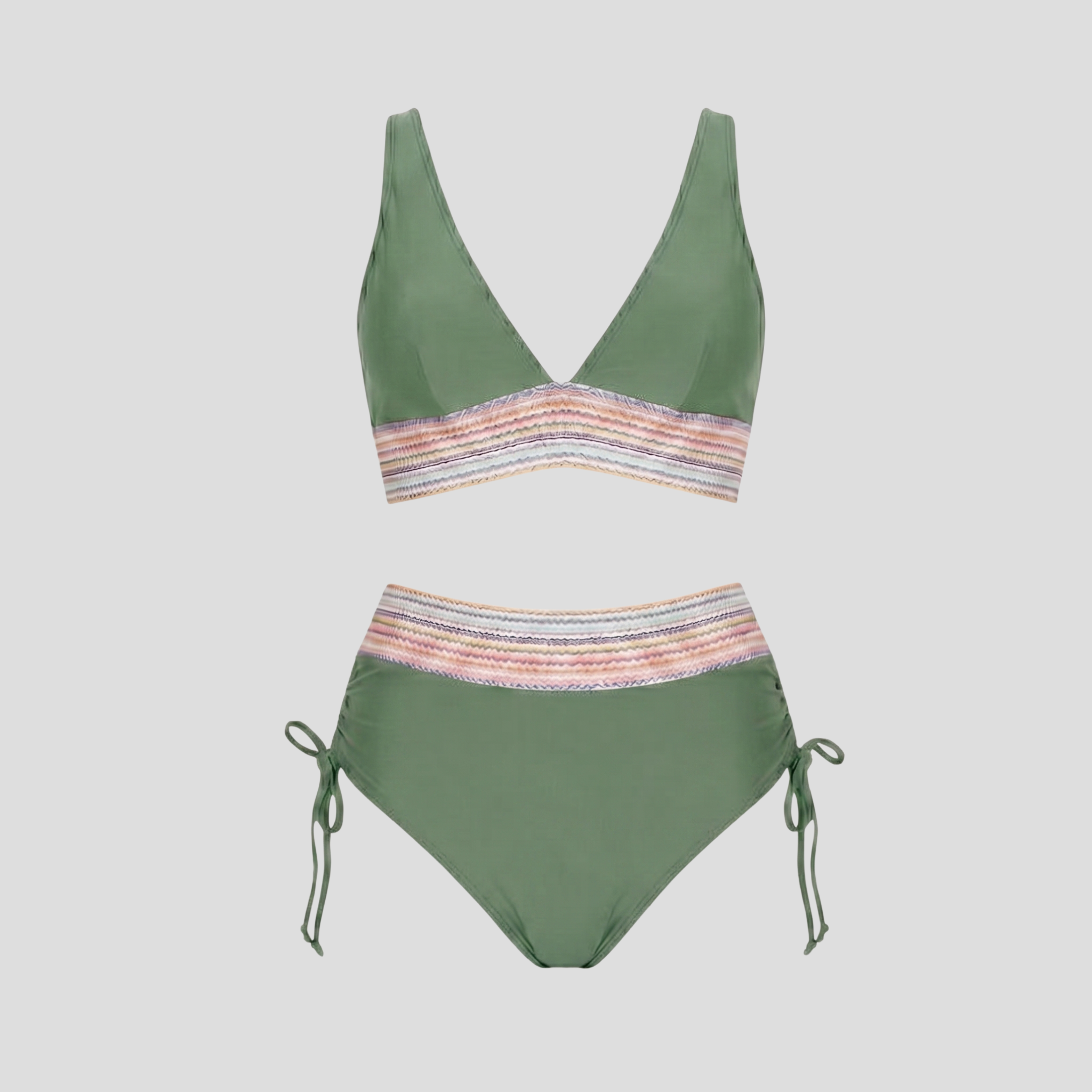 Women Bikini Set | Halter Top Form & Elastic Band Alignment for Swimwear