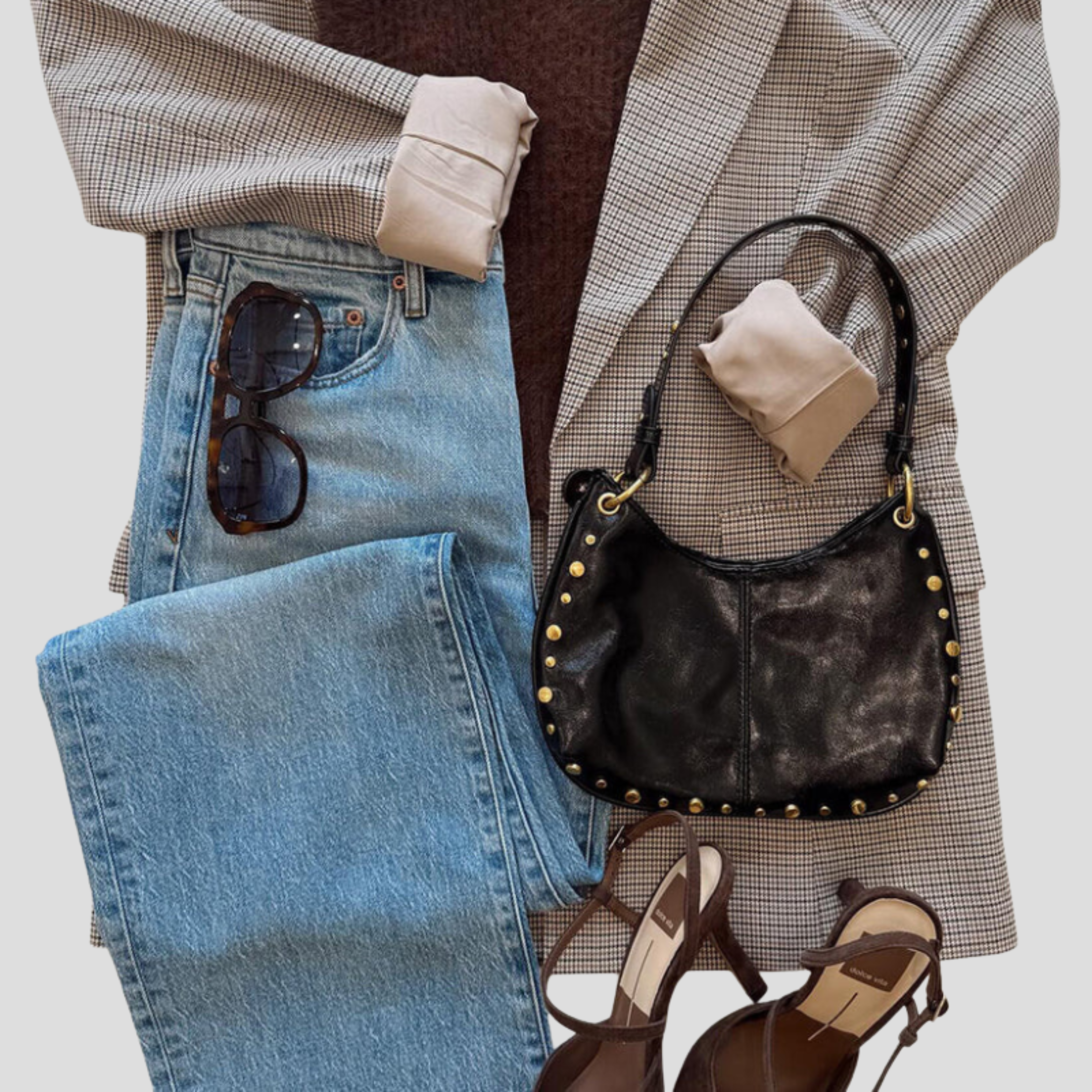 Women Bag | Compact Structure & Stud Detail Design for Daily Use