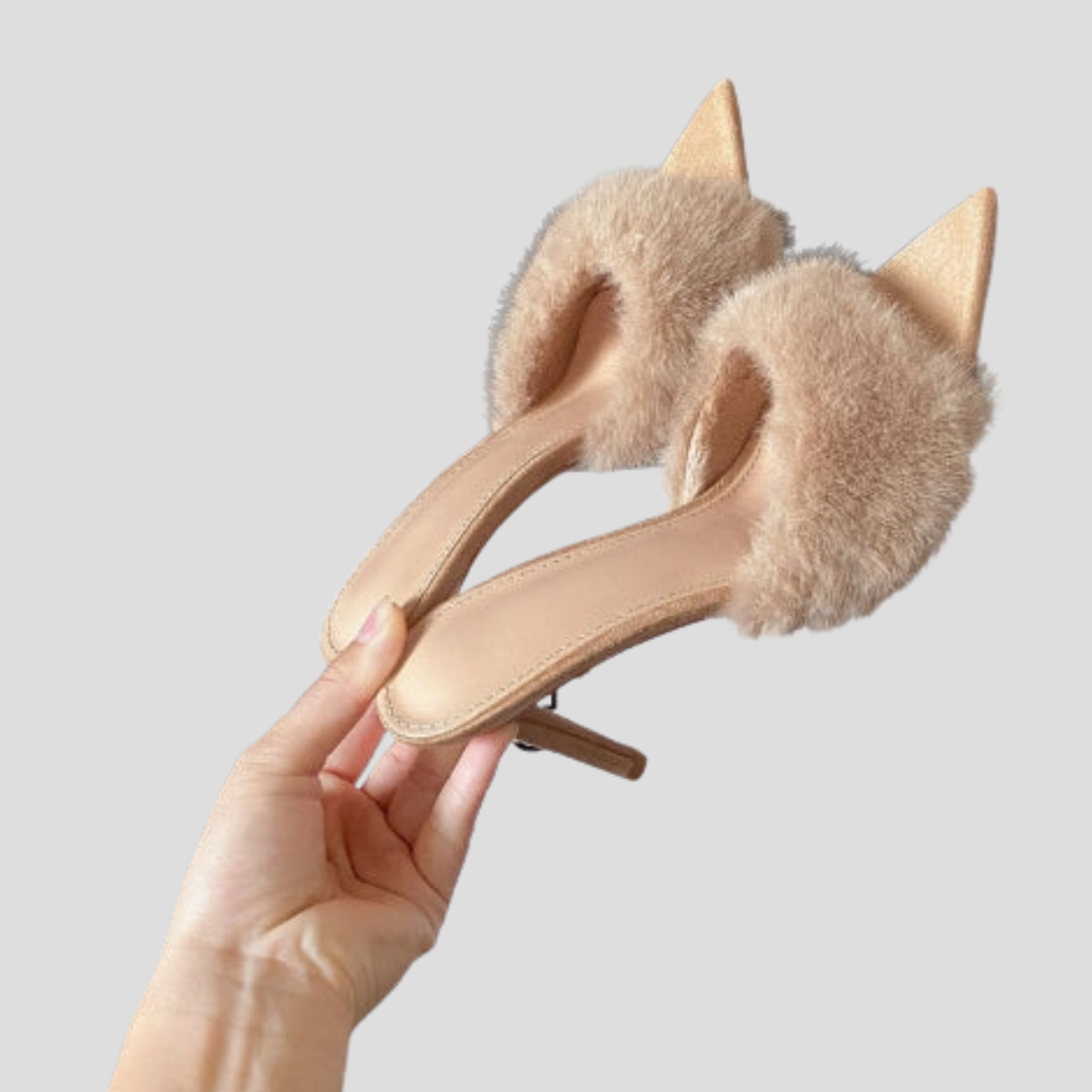 Women Mule Heels | Pointed Toe Shape & Textured Strap Detail for Evening Wear