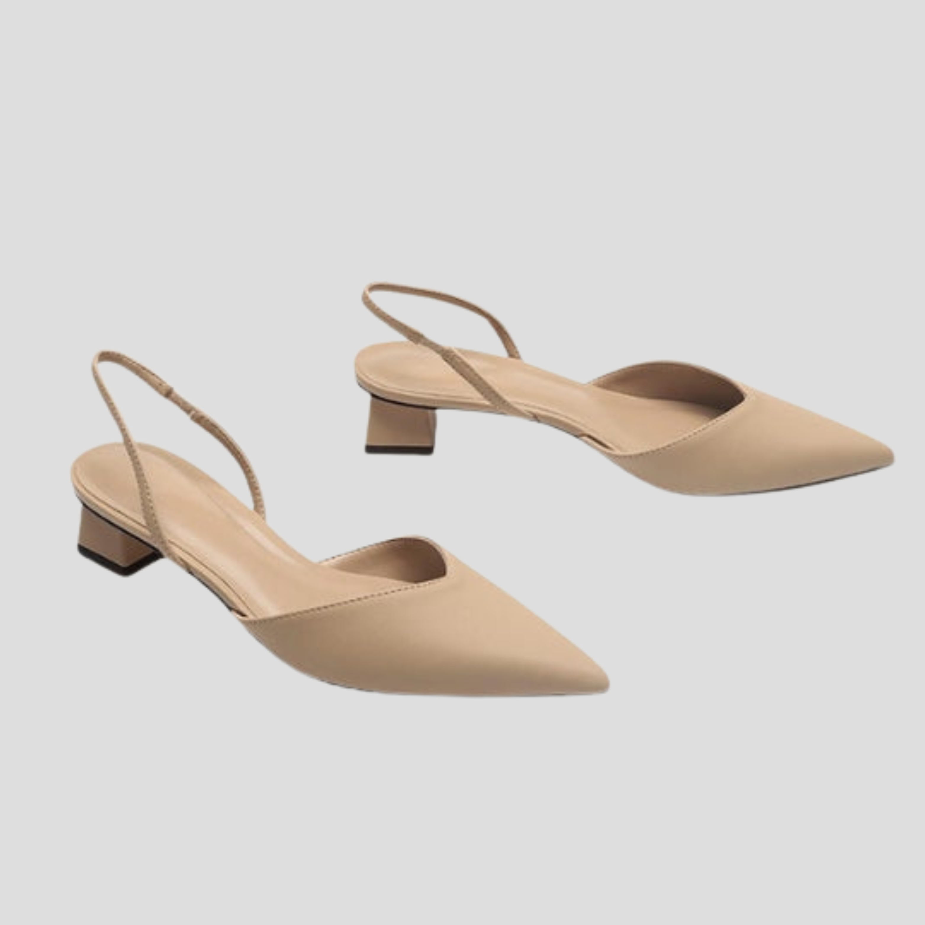 Women Heel | Slingback Strap Design & Pointed Toe Block Silhouette for Daily Wear