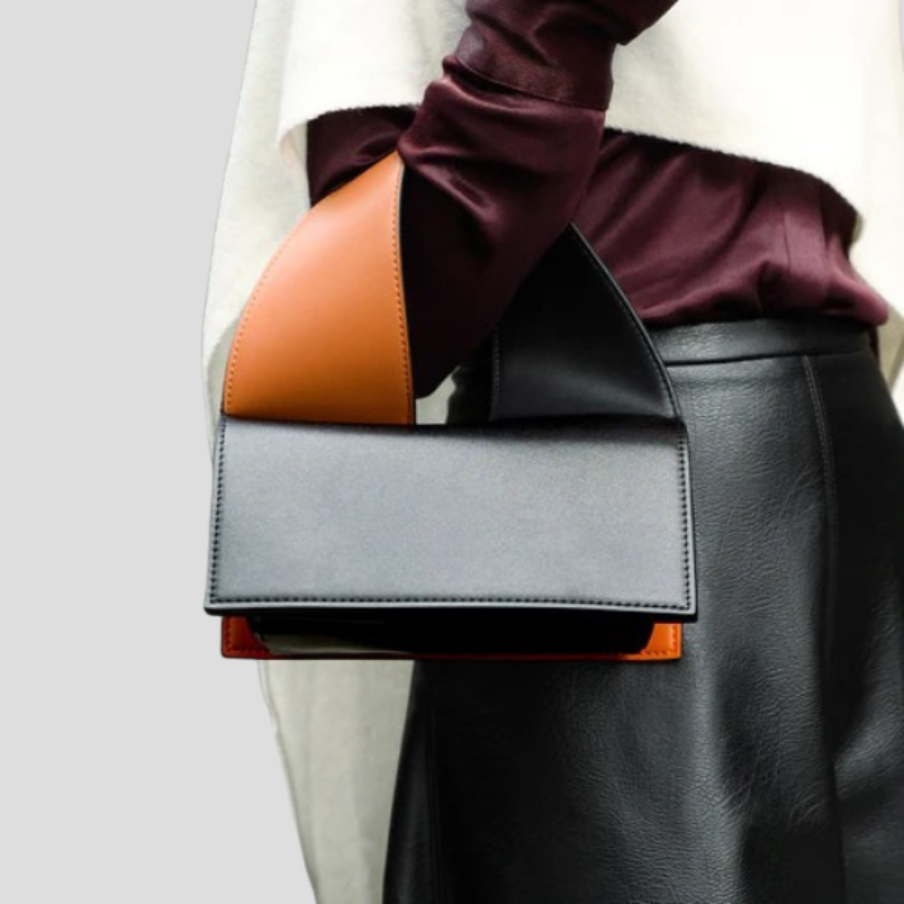 Women Bag | Two-Tone Handle Detail & Structured Silhouette for Daily Wear