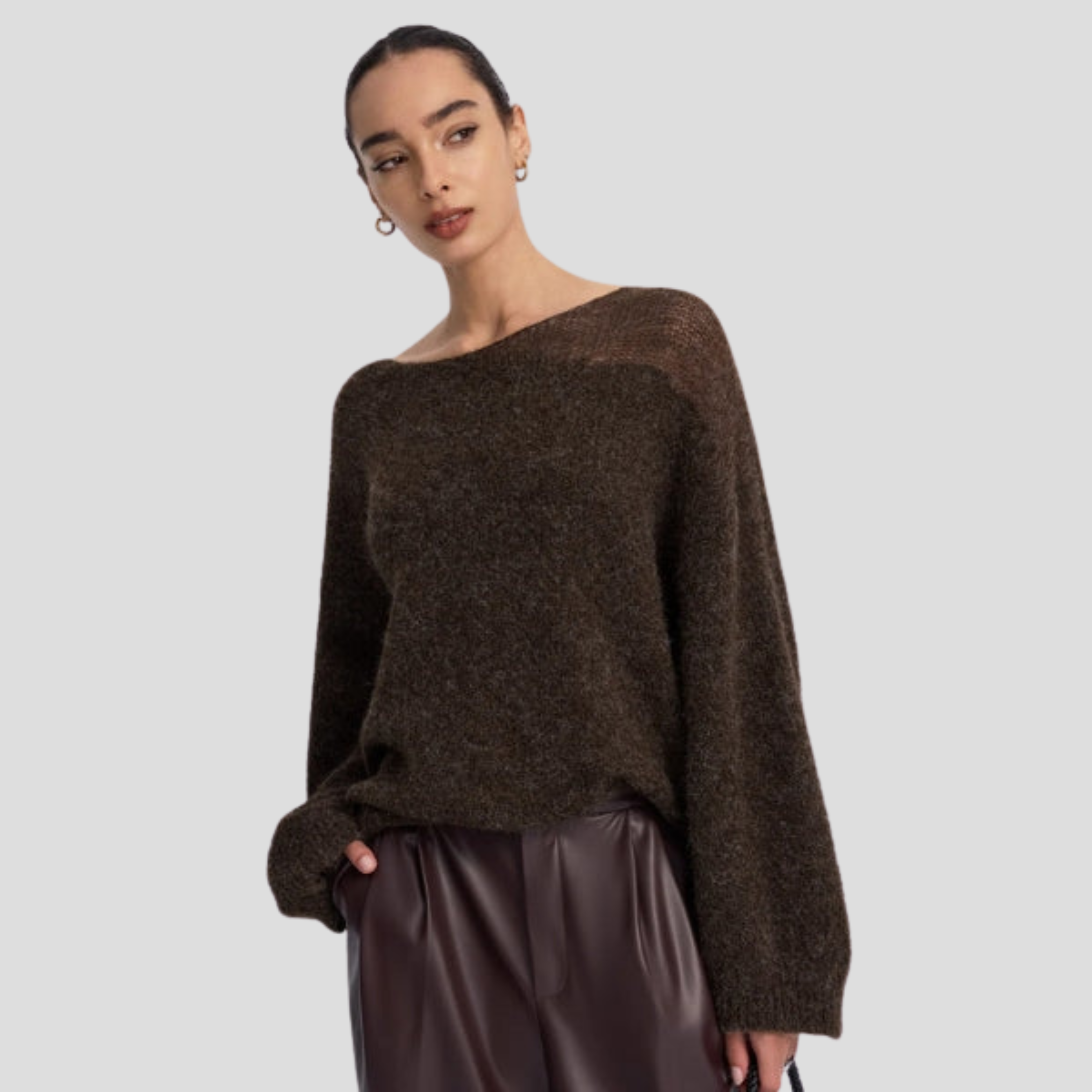 Women Sweater | Boat Neck Shape & Relaxed Silhouette for Daily Wear