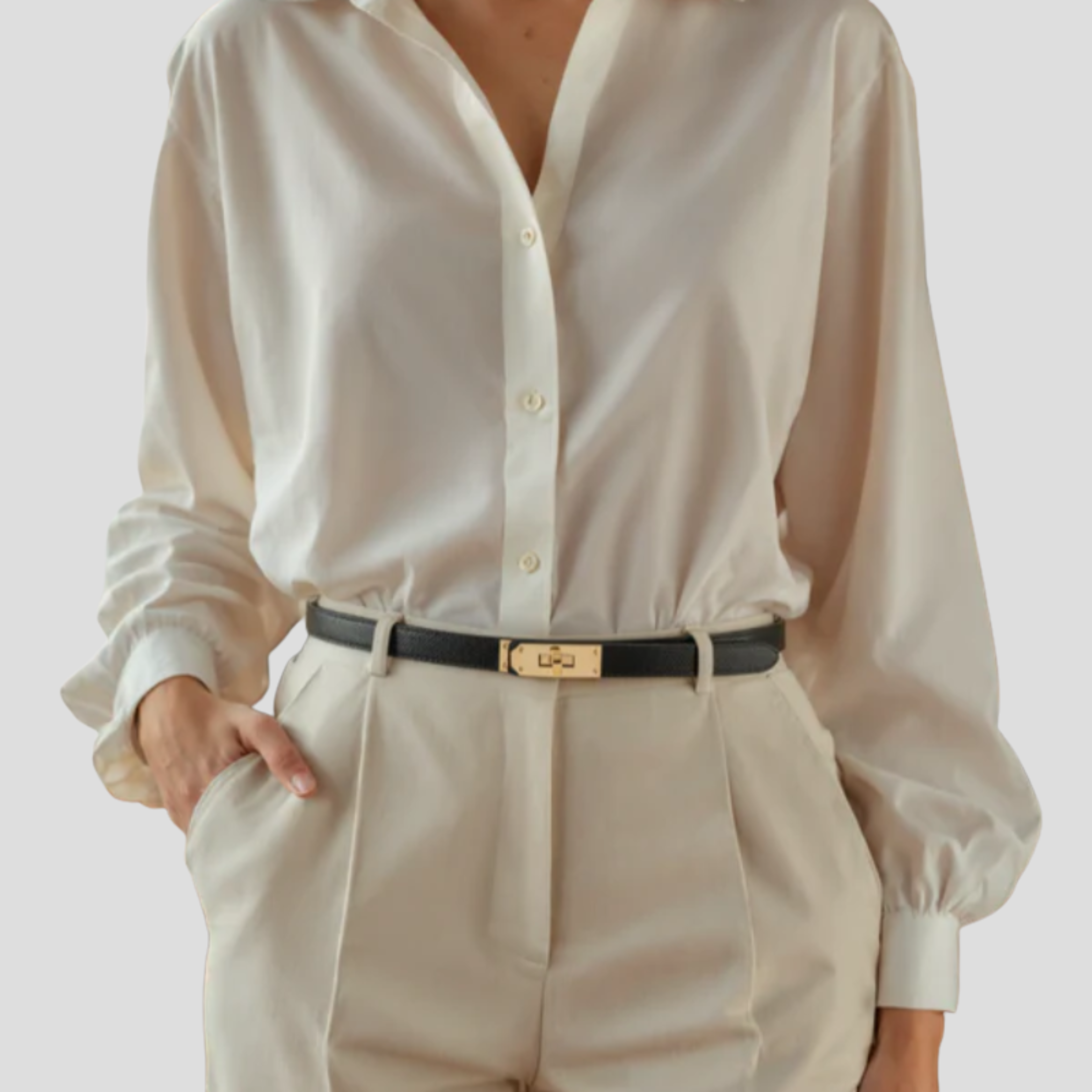 Women Belt |  Straight Strap Design & Defined Buckle Shape for Daily Wear